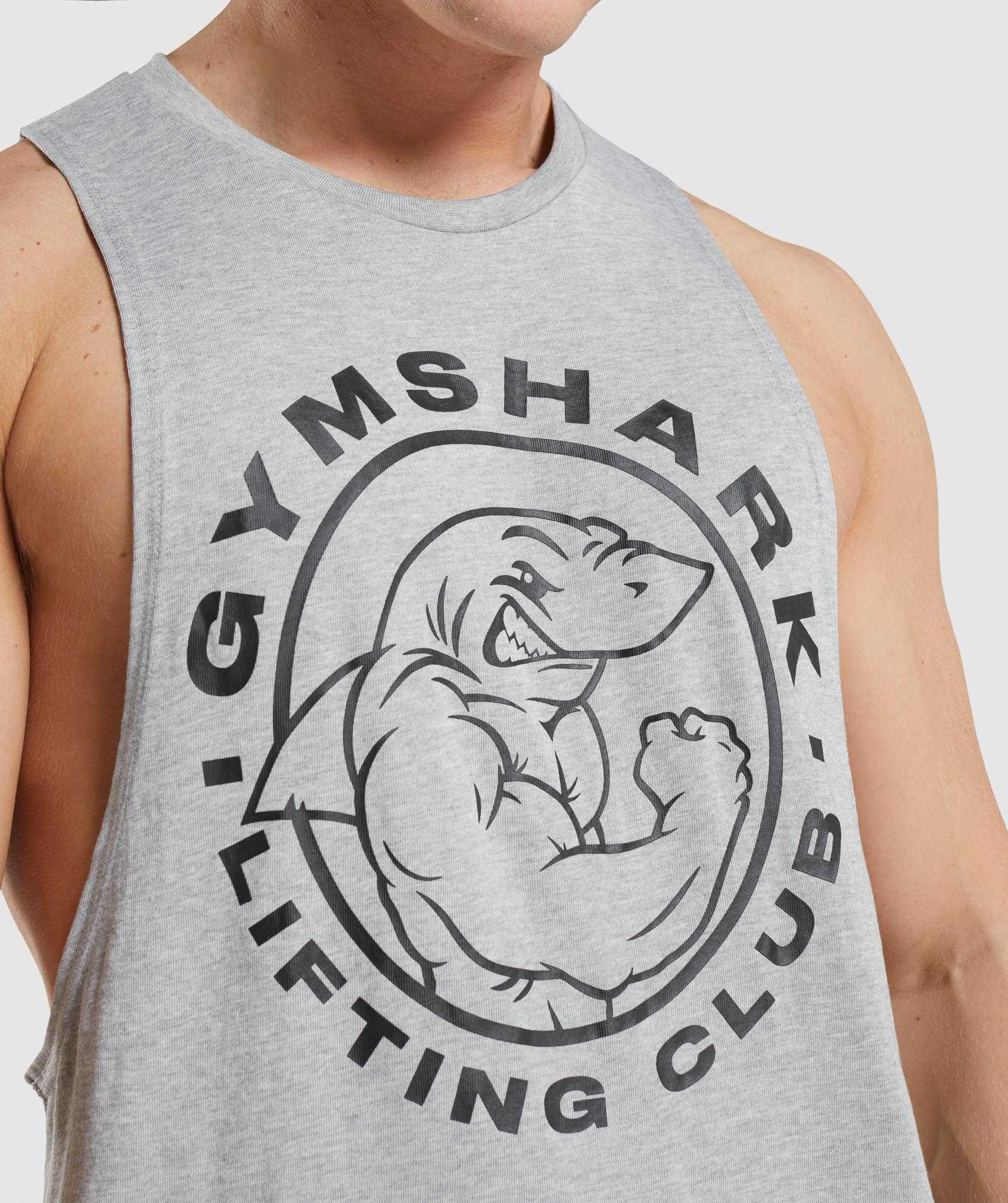 Gymshark Legacy Drop Arm Tanktop Lichtgrijs | MSRH12307