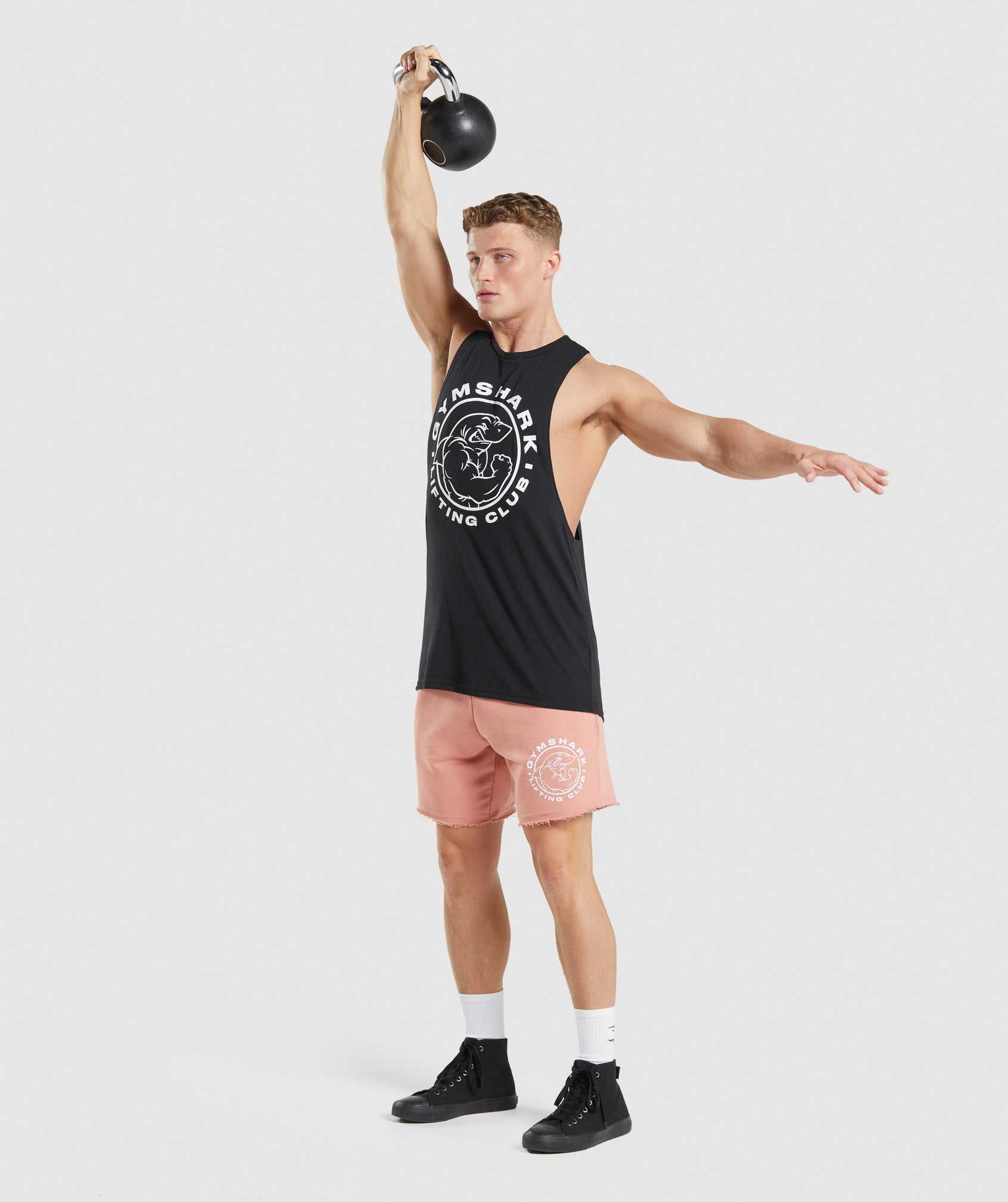 Gymshark Legacy Drop Arm Tanktop Zwart | RBDI06571