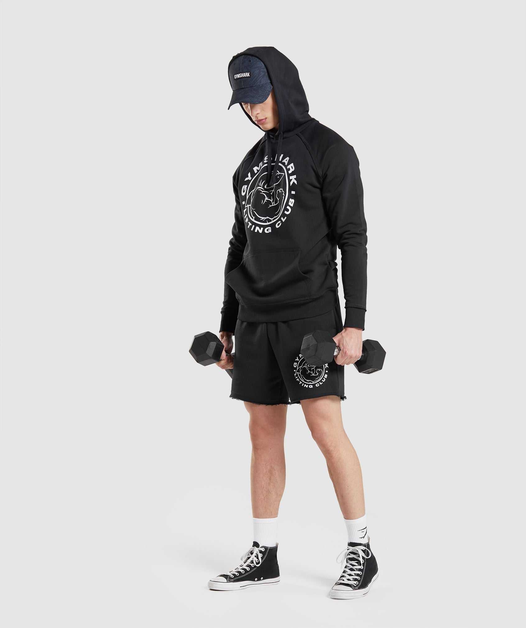 Gymshark Legacy Hoodie Zwart | EDQM08317