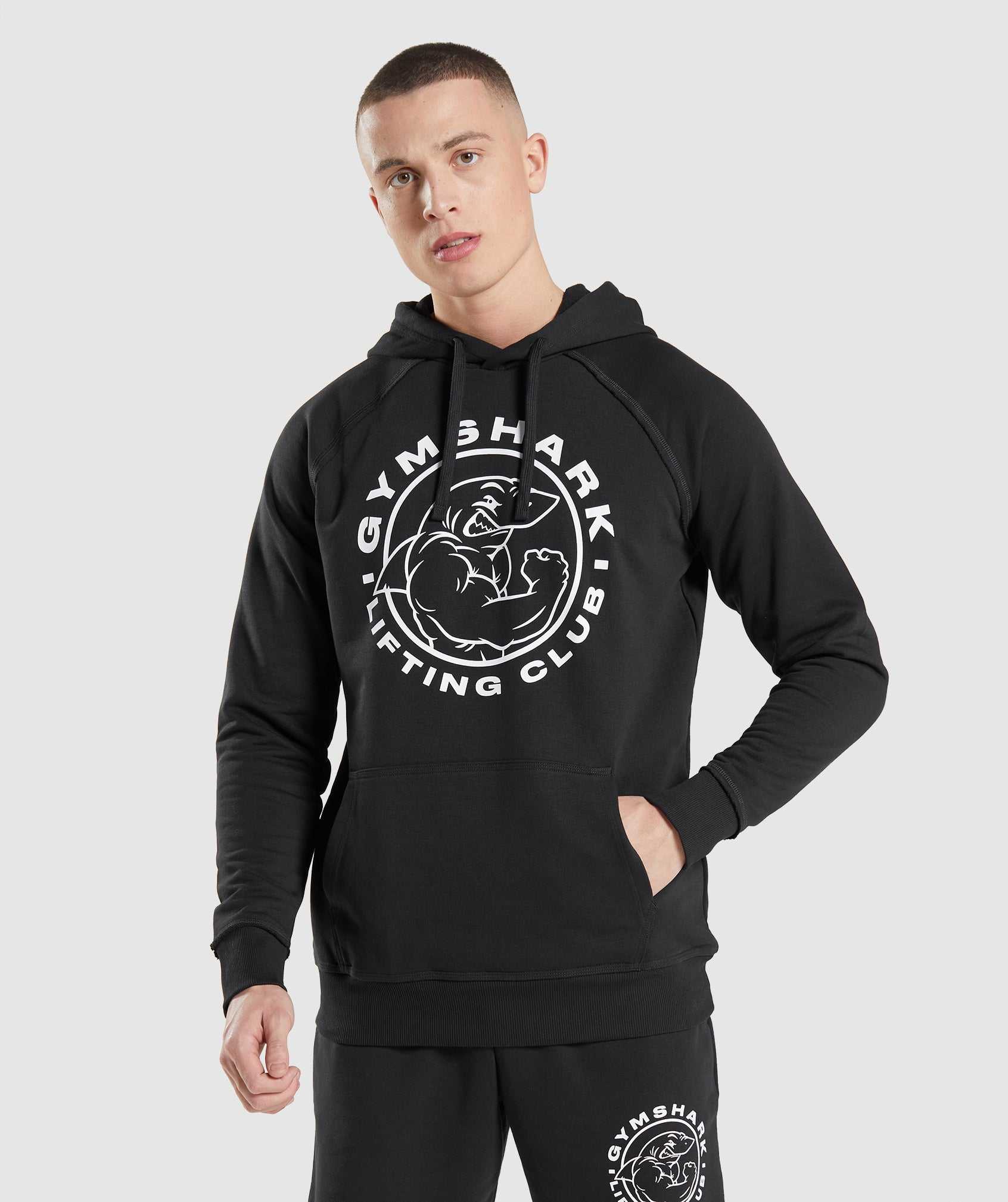 Gymshark Legacy Hoodie Zwart | EDQM08317