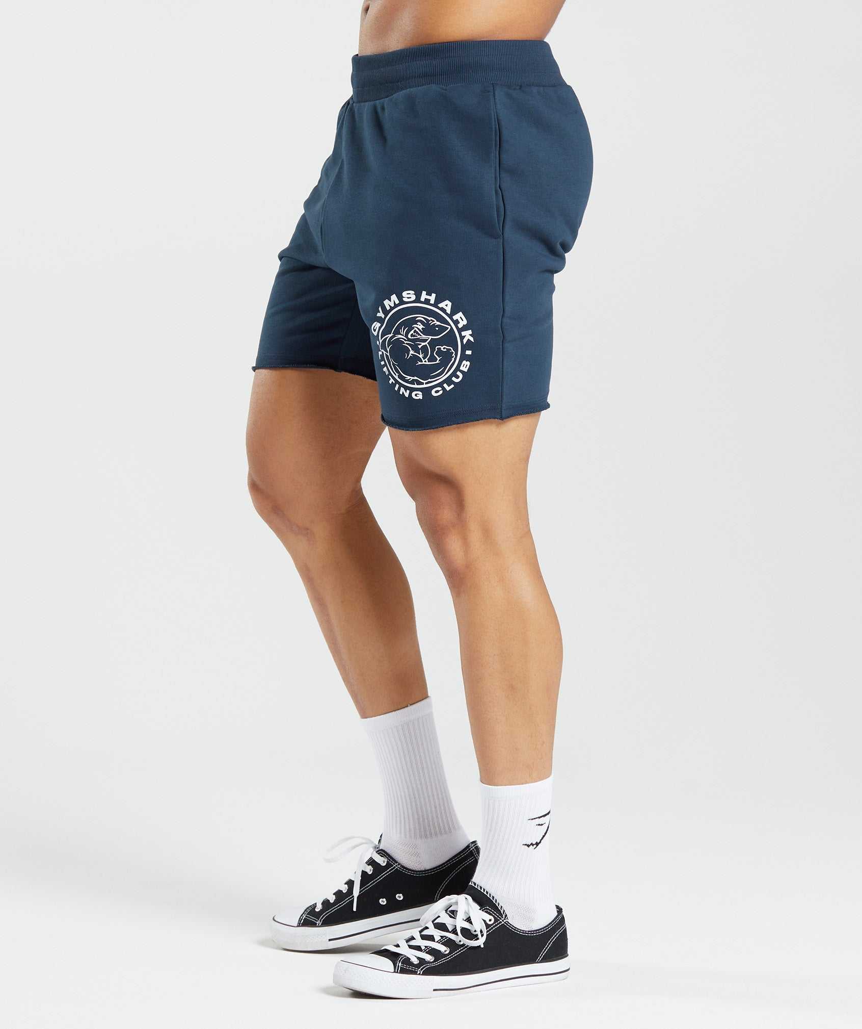 Gymshark Legacy Korte Broek Donkerblauw | TSER49601