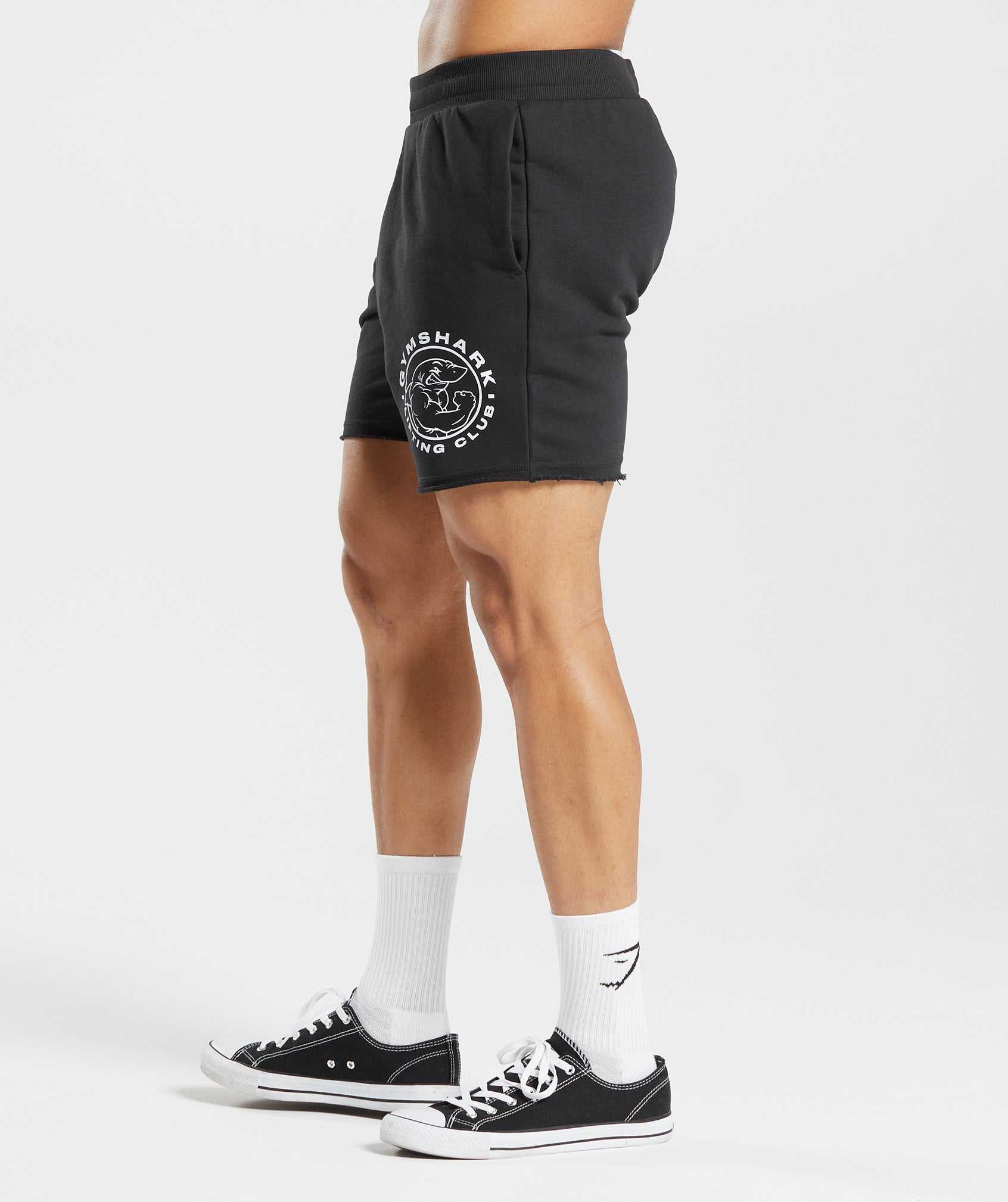 Gymshark Legacy Korte Broek Zwart | GULB16382