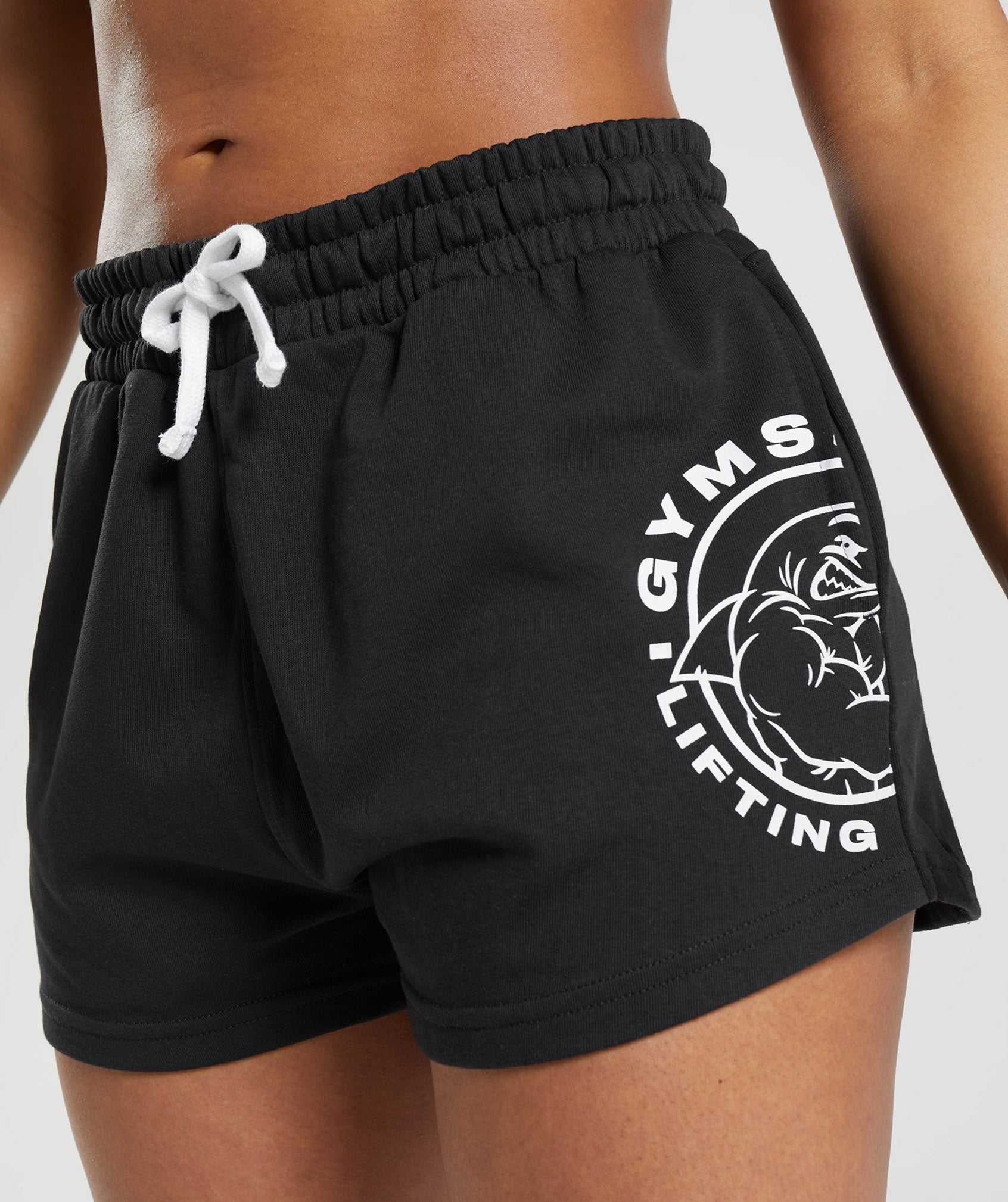 Gymshark Legacy Korte Broek Zwart | IQFX03176