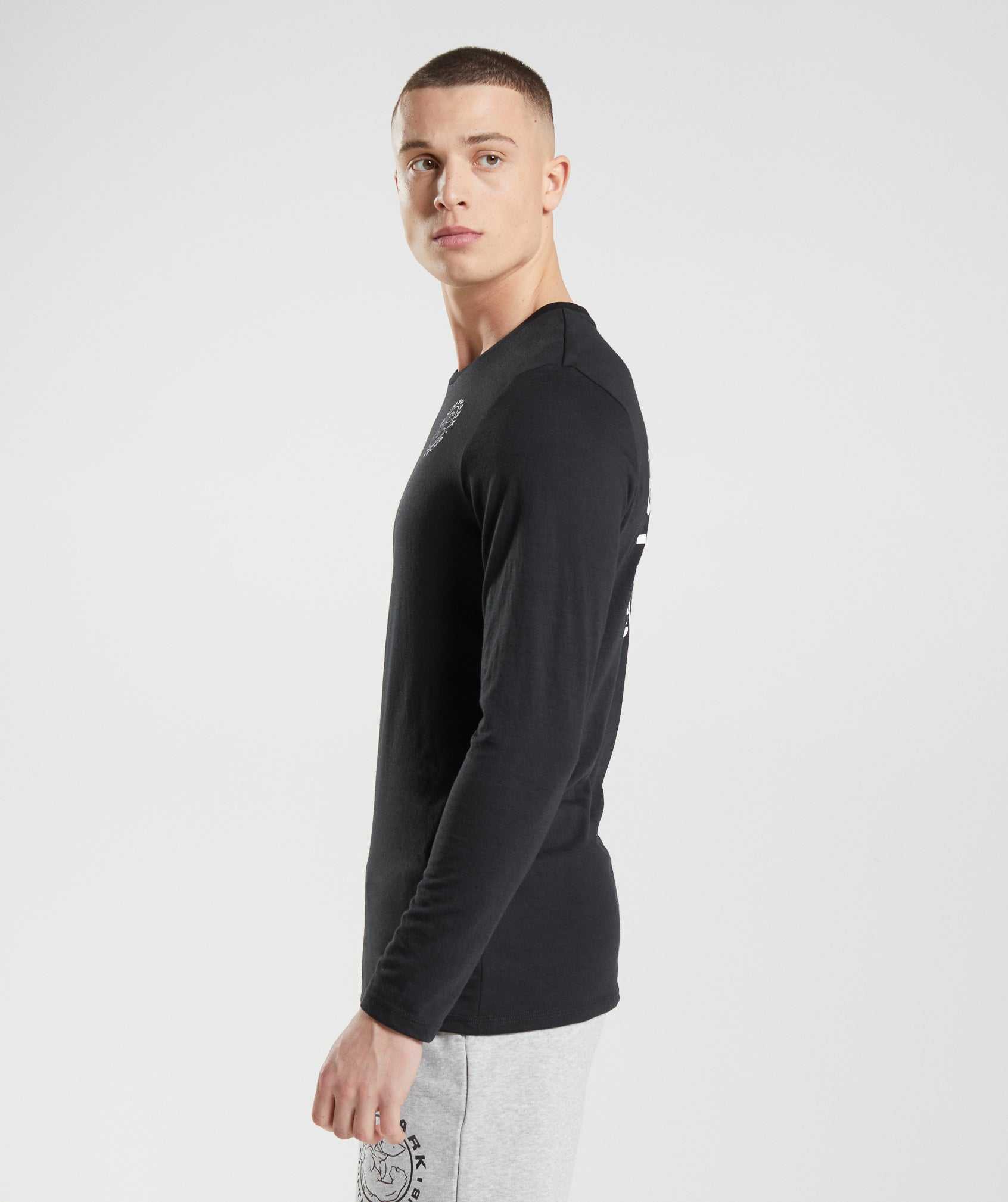 Gymshark Legacy Long Sleeve T-shirts Zwart | ICTB25813