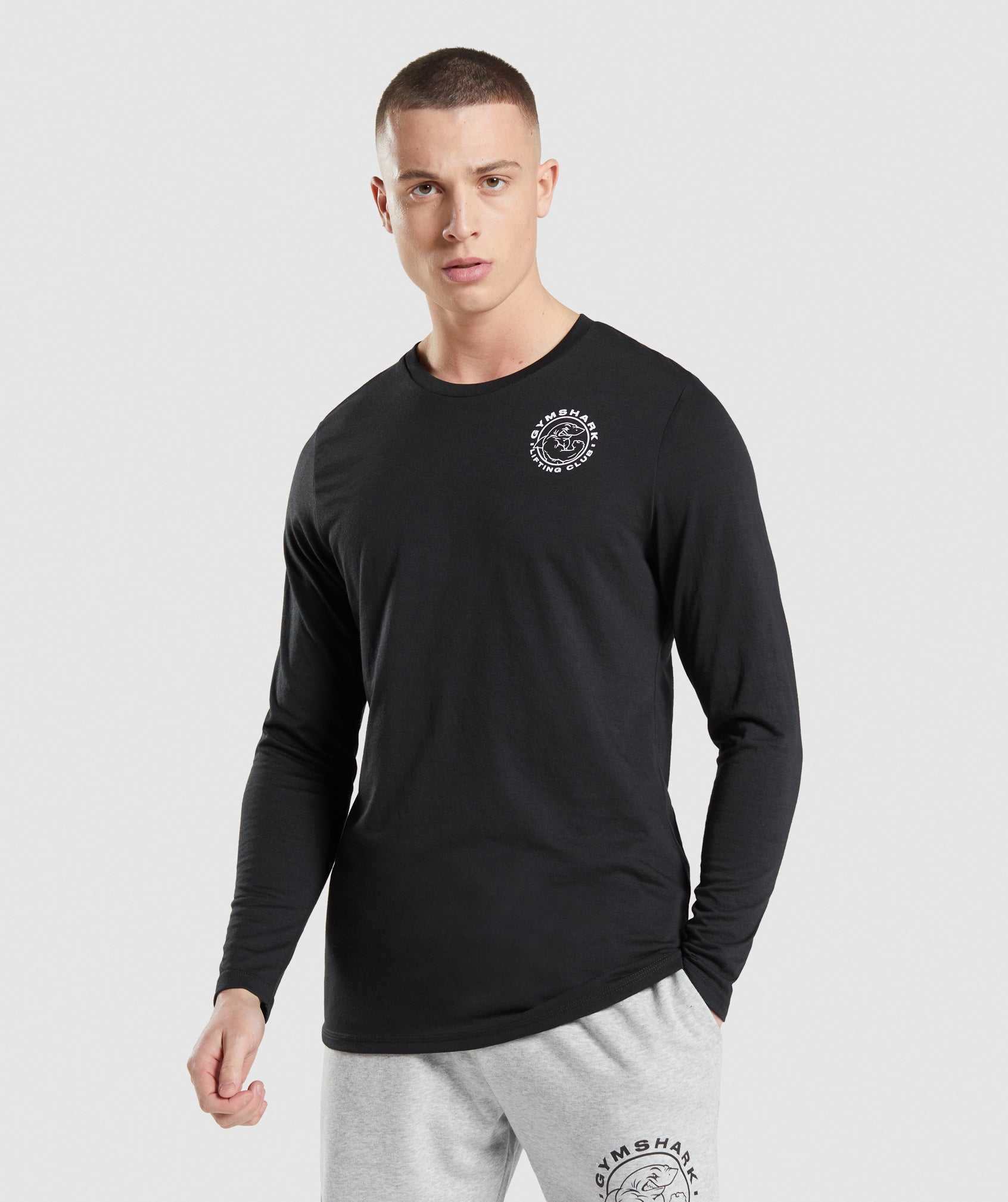 Gymshark Legacy Long Sleeve T-shirts Zwart | ICTB25813