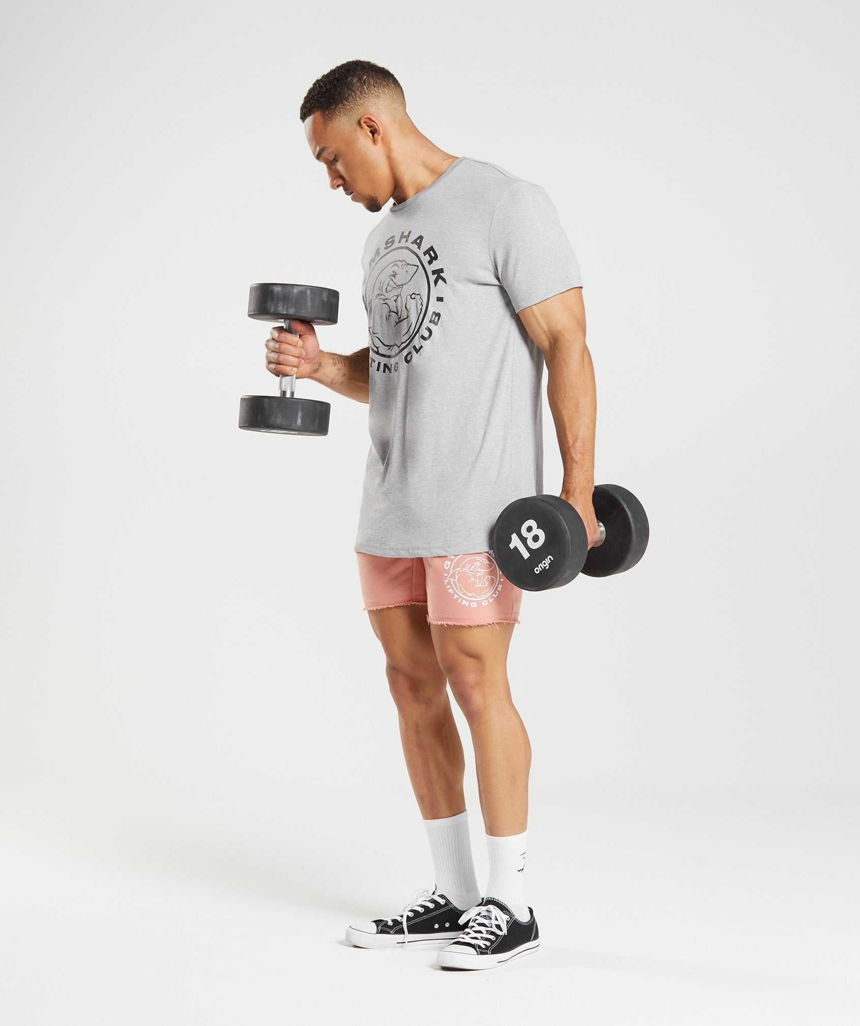 Gymshark Legacy T-shirts Lichtgrijs | MYHP67130