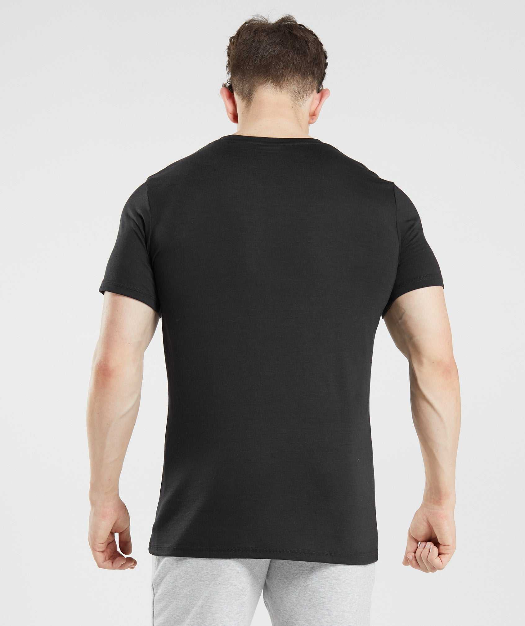 Gymshark Legacy T-shirts Zwart | MOVT06382