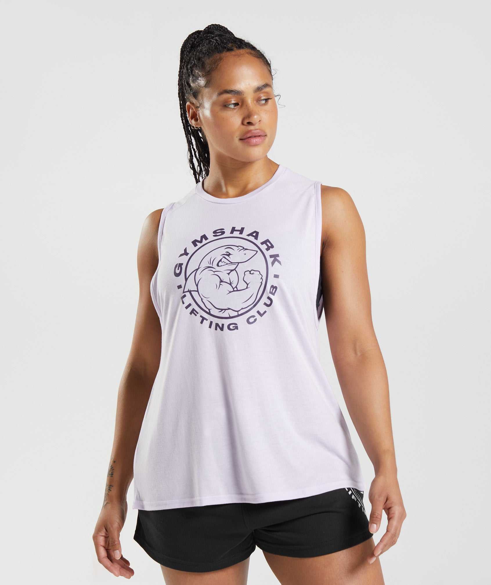 Gymshark Legacy Tanktop Paars | HSPM69351