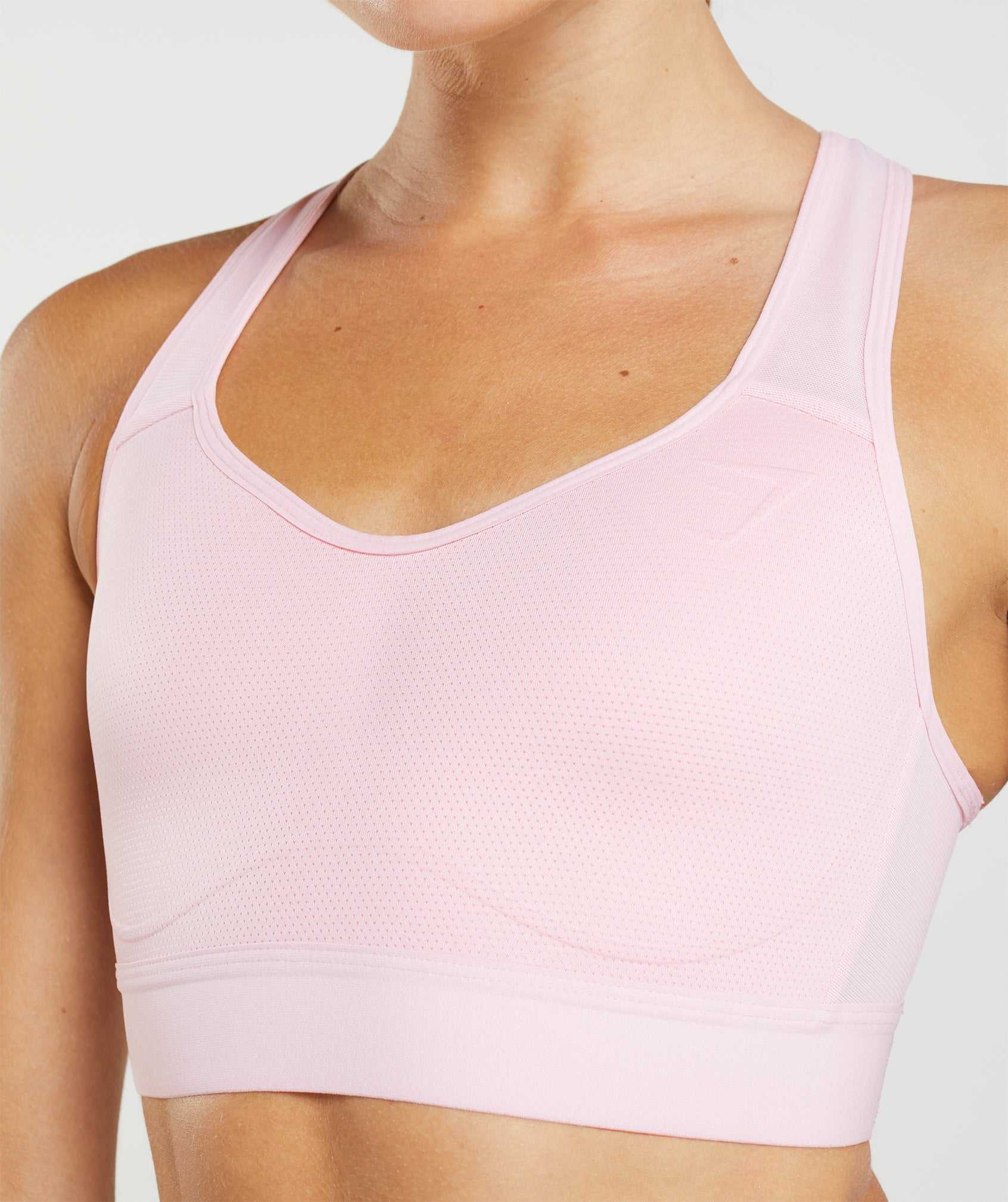 Gymshark Lichtgewicht High Support Sport Bh Roze | UWTM35916