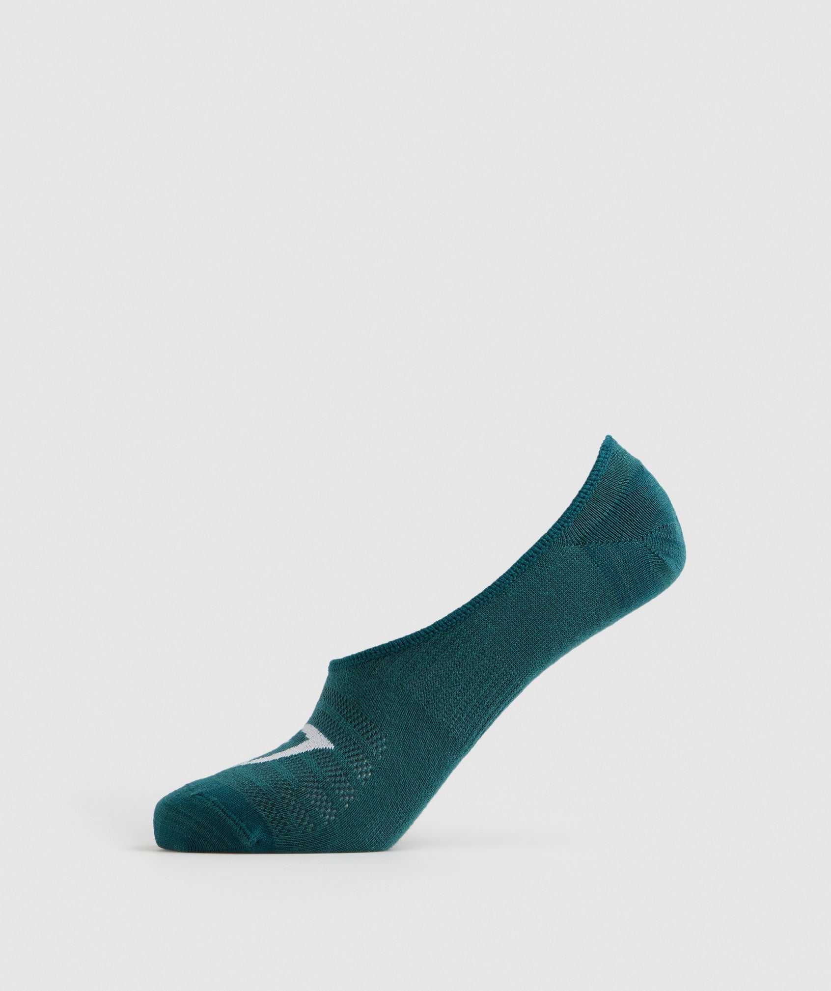 Gymshark No Show Socks 3pk Accessoires Turquoise Blauw Wit | HPSK31869