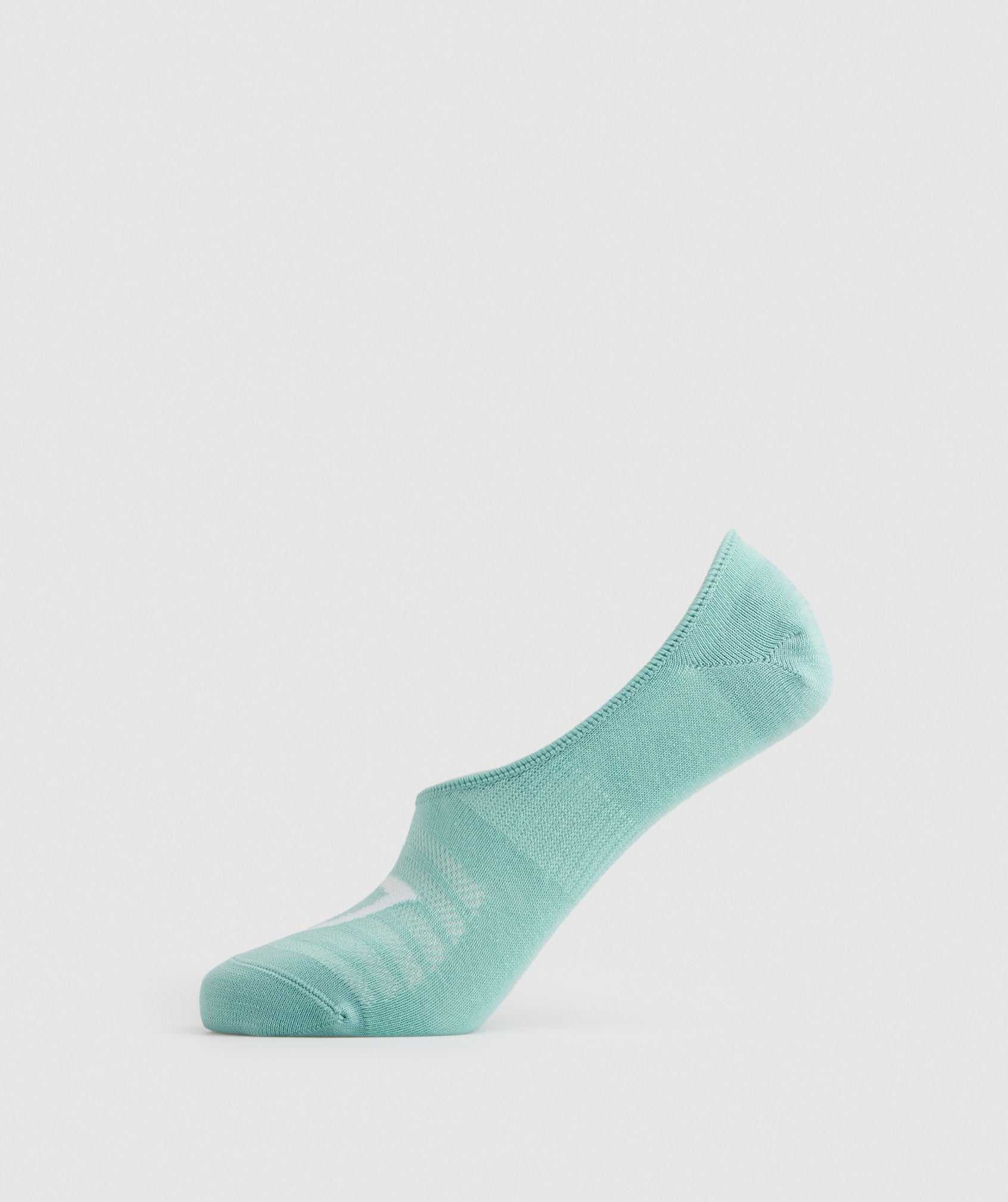 Gymshark No Show Socks 3pk Accessoires Turquoise Blauw Wit | HPSK31869