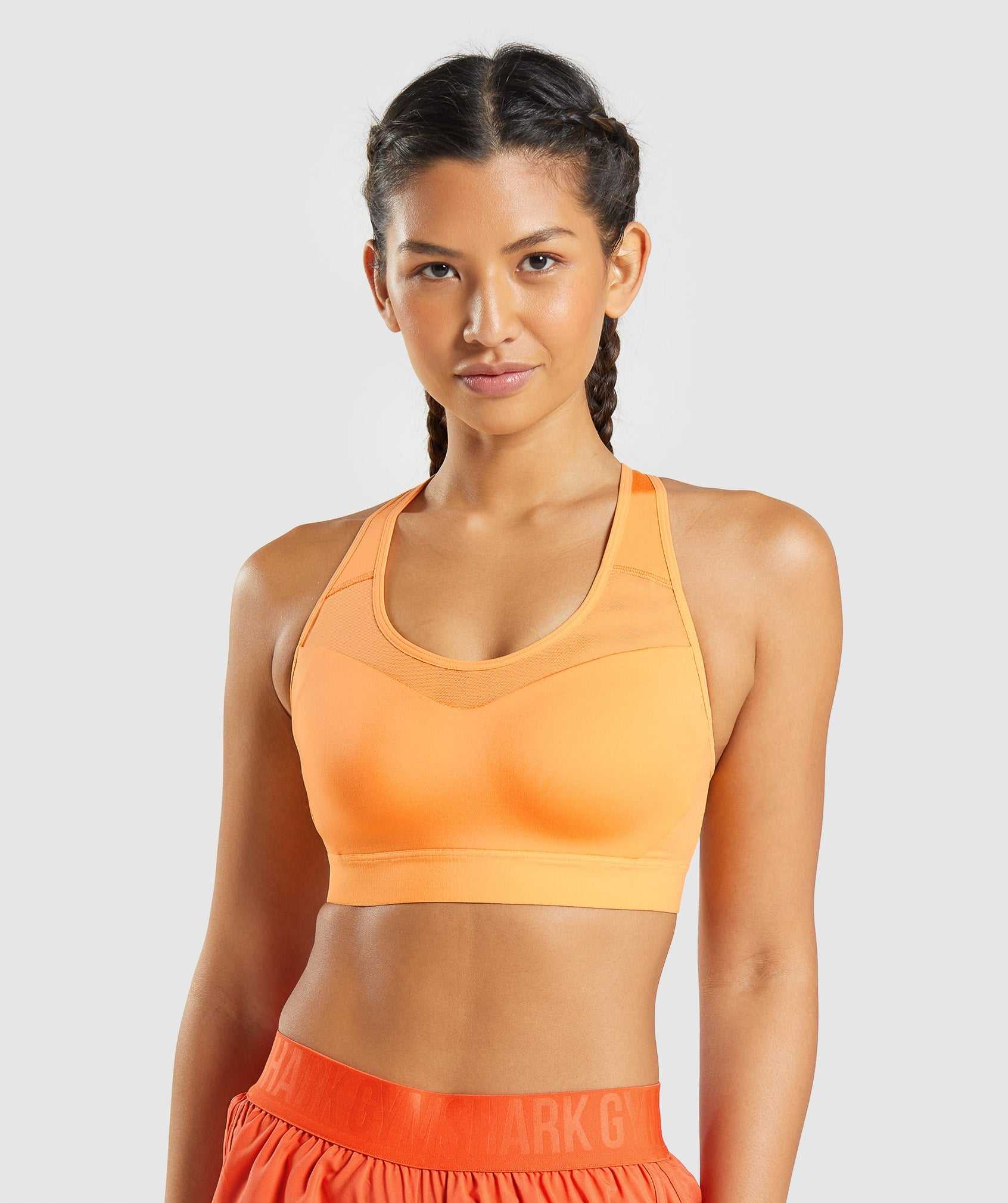 Gymshark Open Back Sport Bh Abrikoos Oranje | GFCK10842