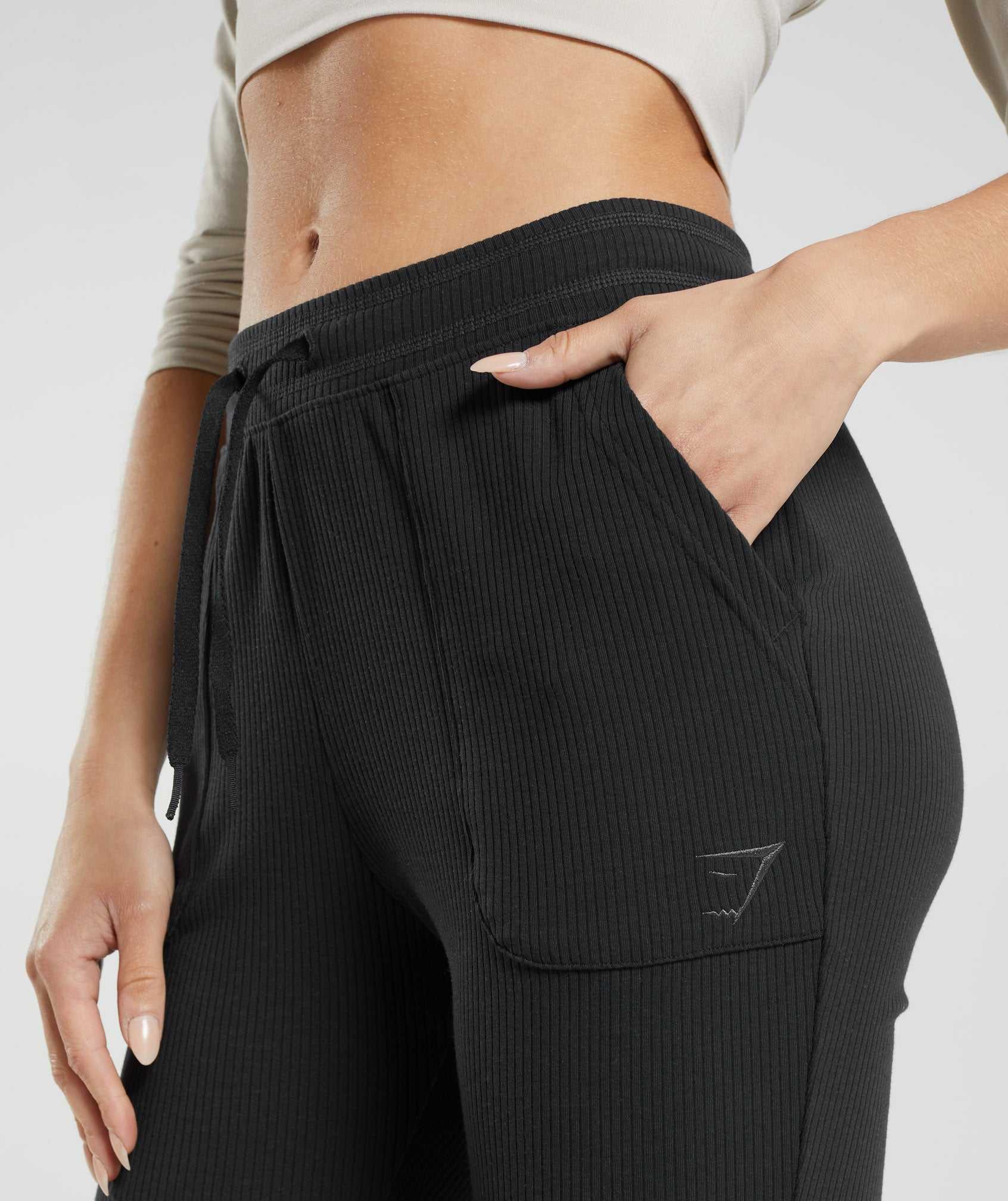 Gymshark Pause Flared Pants Joggingbroeken Zwart | TXYE34872