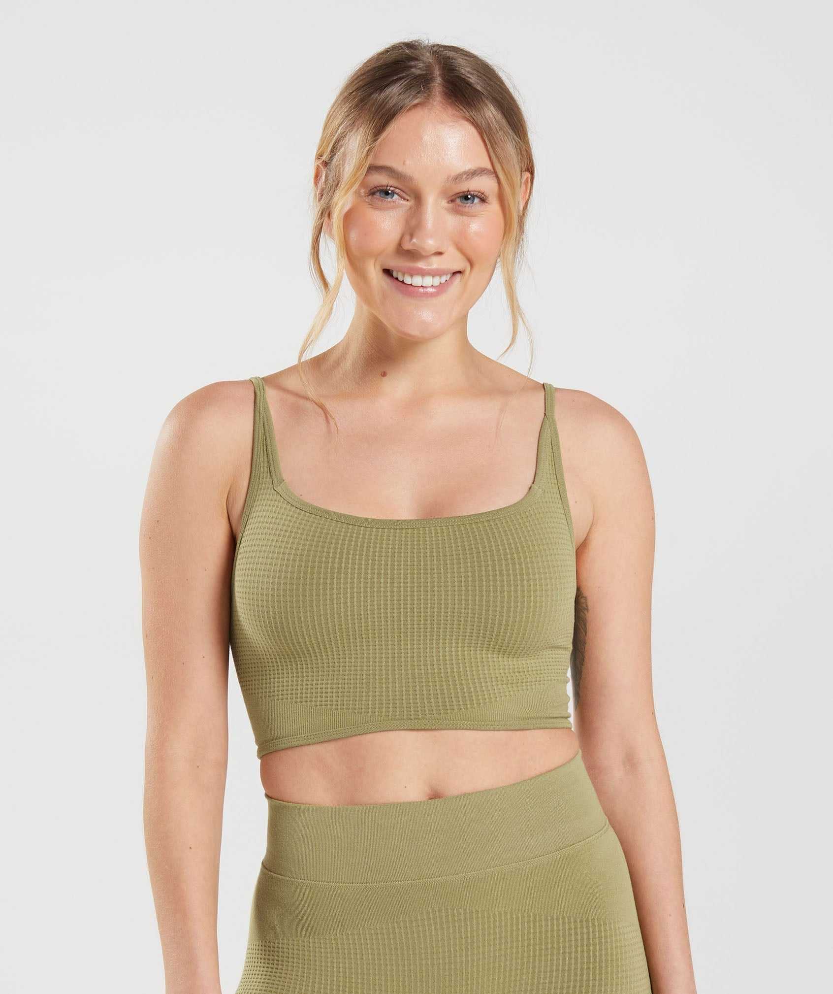 Gymshark Pause Seamless Bralette Sport Bh Groen | FIJH41672