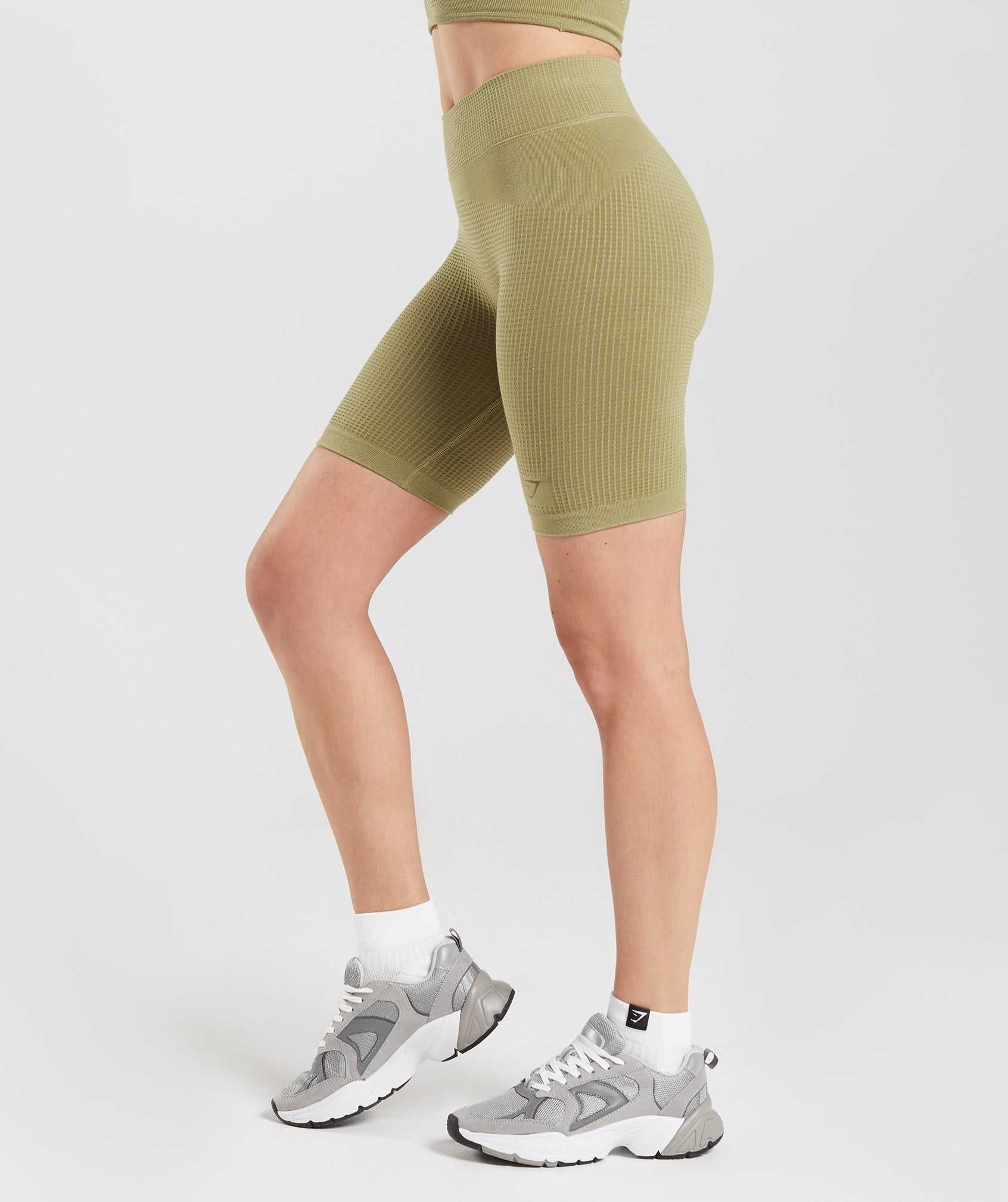 Gymshark Pause Seamless Cycling Korte Broek Groen | DFMG85296