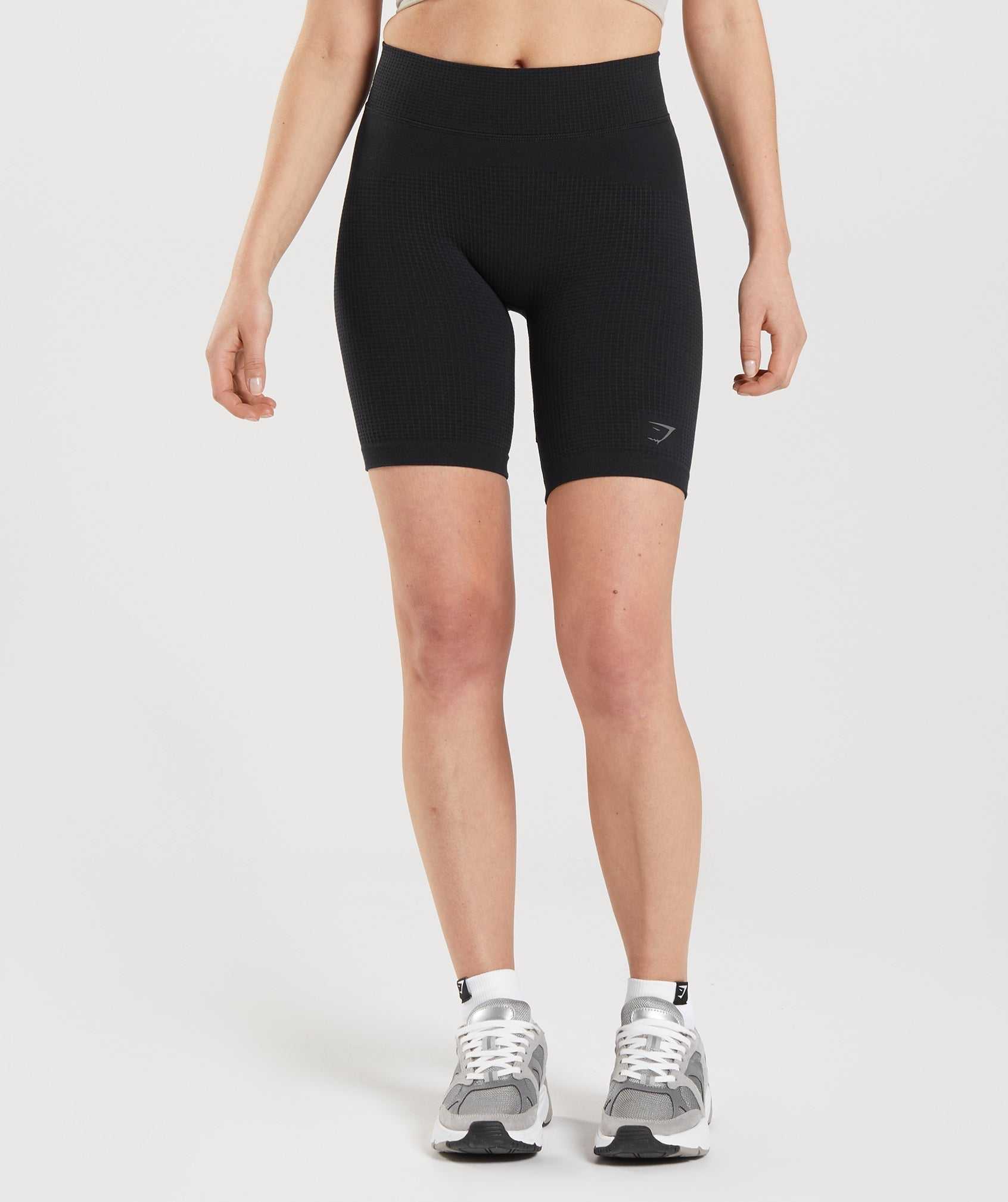 Gymshark Pause Seamless Cycling Korte Broek Zwart | OHUY51704