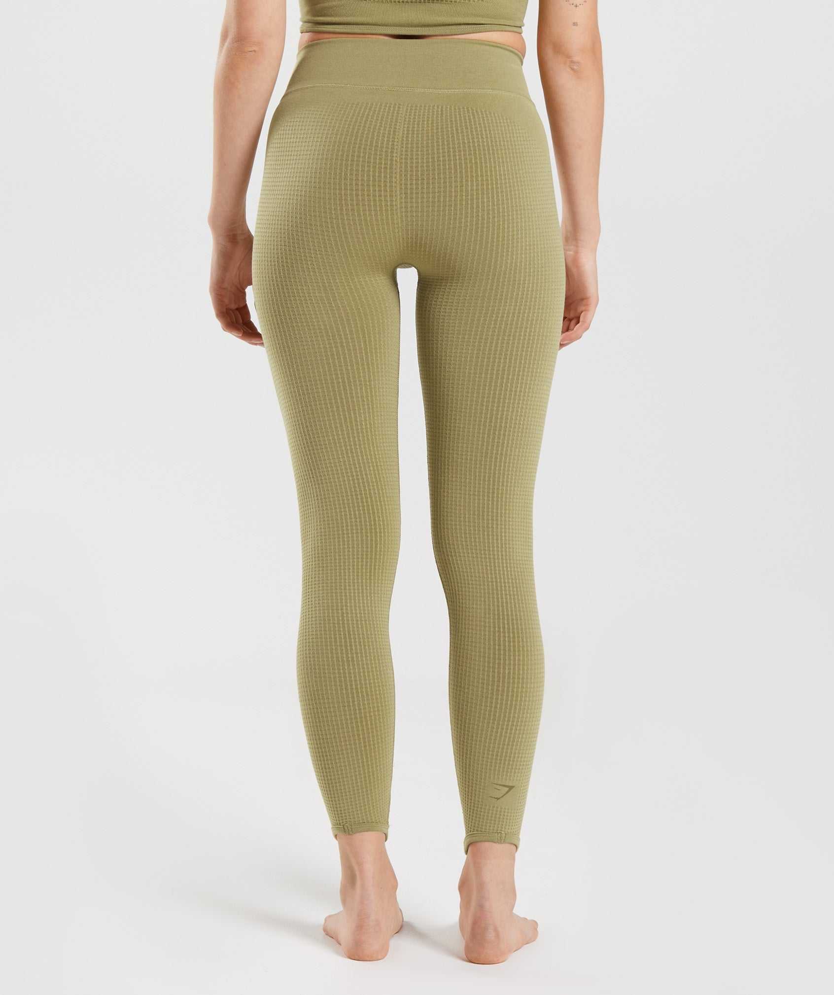 Gymshark Pause Seamless Leggings Groen | XVLY73096