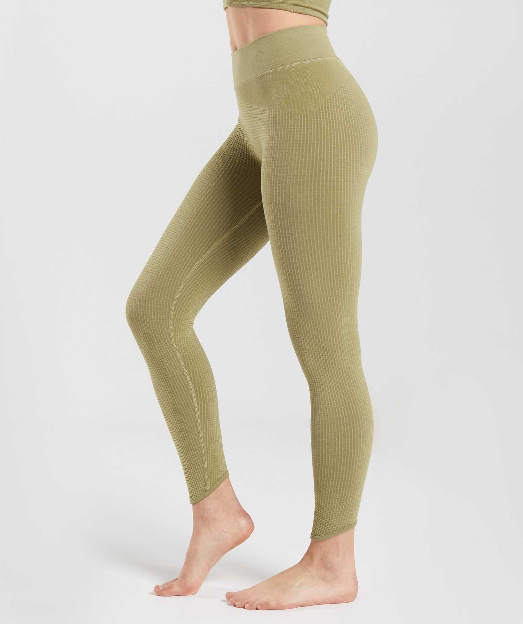 Gymshark Pause Seamless Leggings Groen | XVLY73096