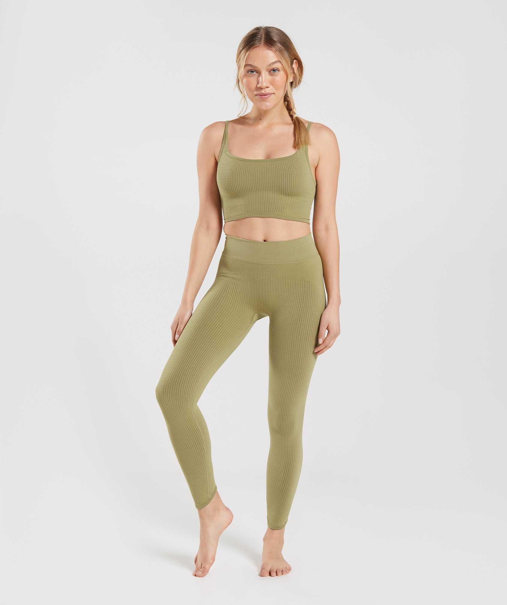 Gymshark Pause Seamless Leggings Groen | XVLY73096