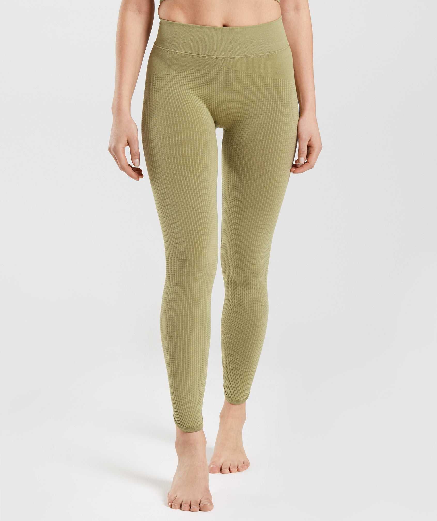 Gymshark Pause Seamless Leggings Groen | XVLY73096