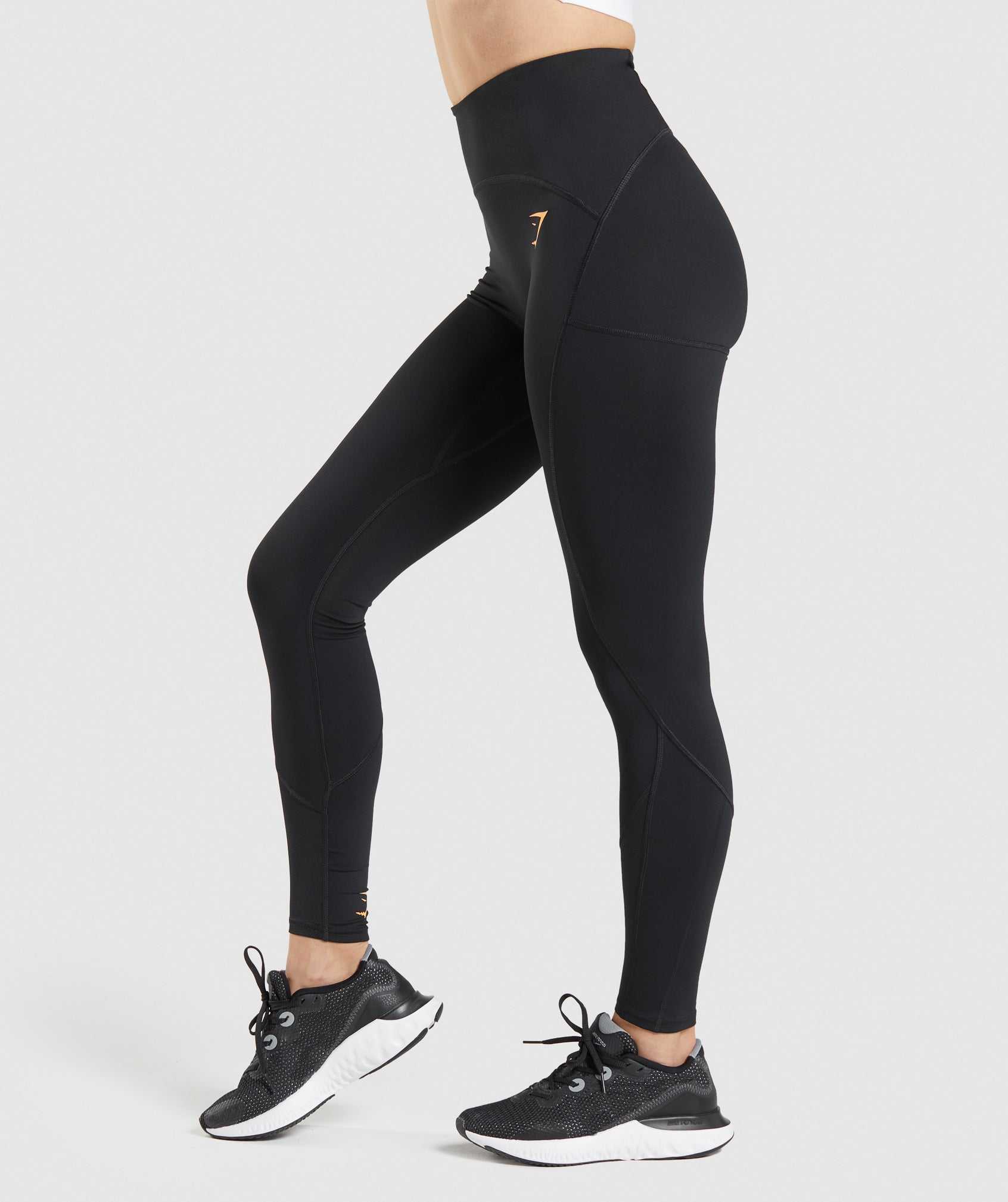 Gymshark Pulse Mesh Leggings Zwart | UNSF16234