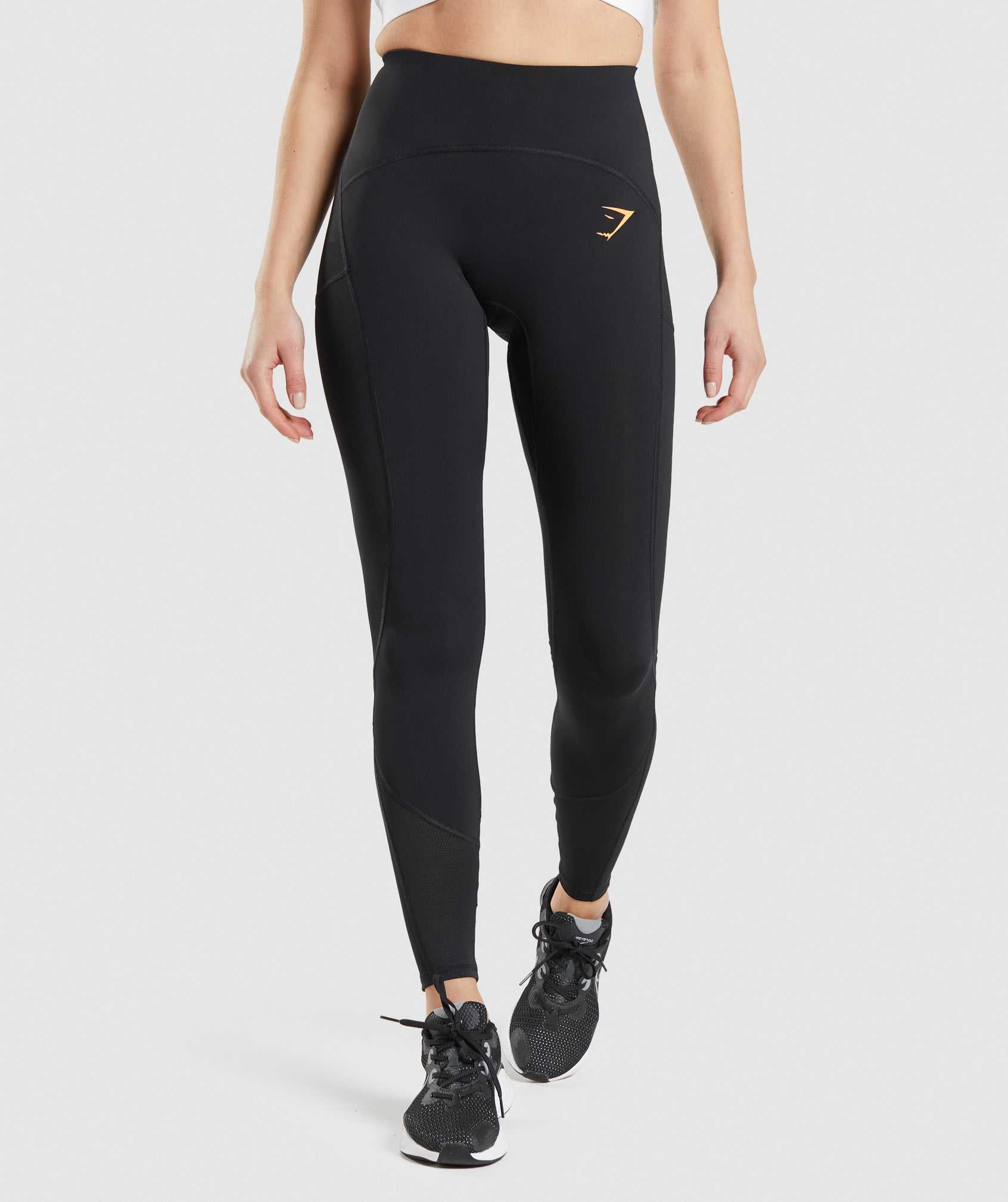 Gymshark Pulse Mesh Leggings Zwart | UNSF16234