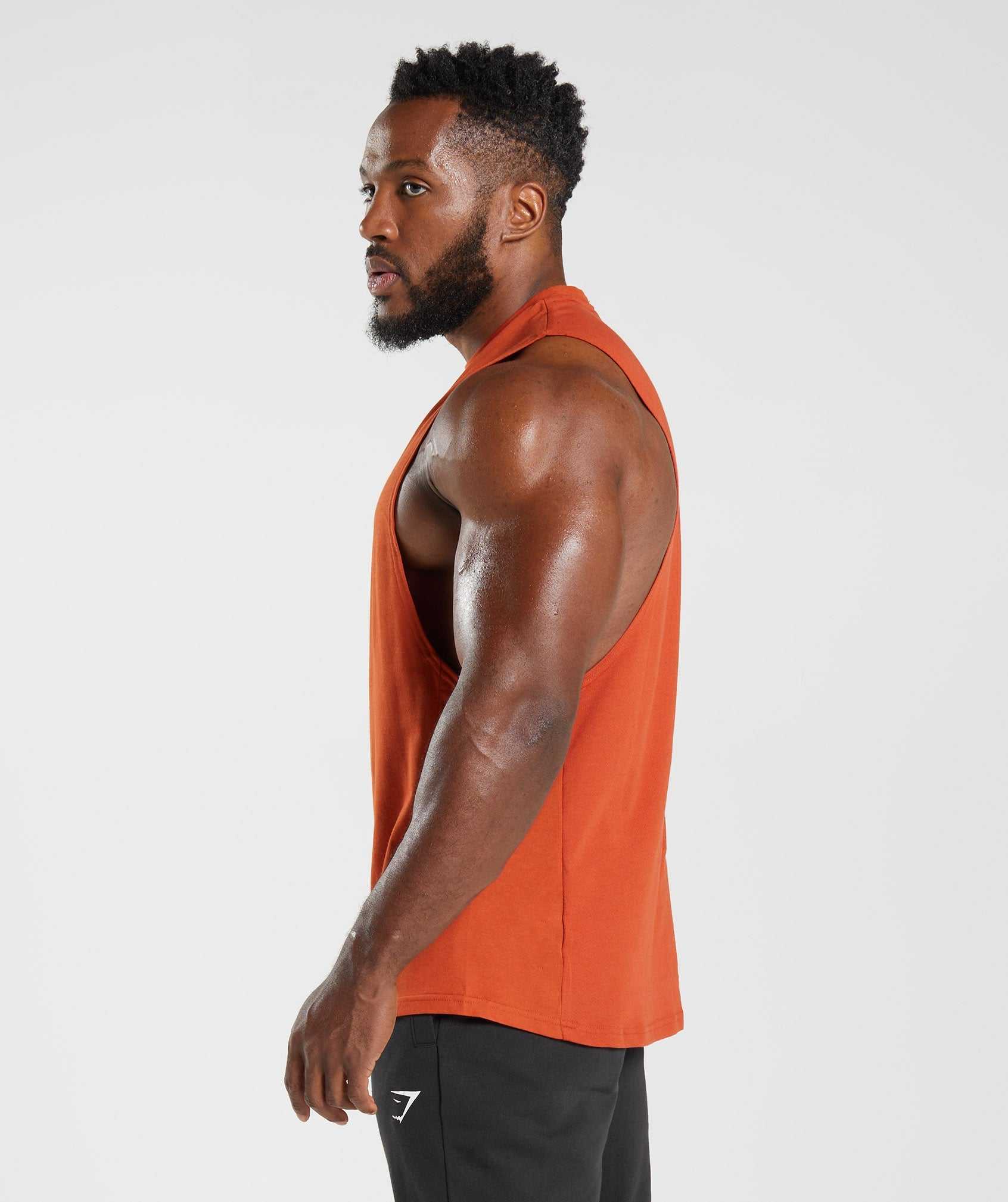 Gymshark React Drop Arm Tanktop Rood | IVUO61532