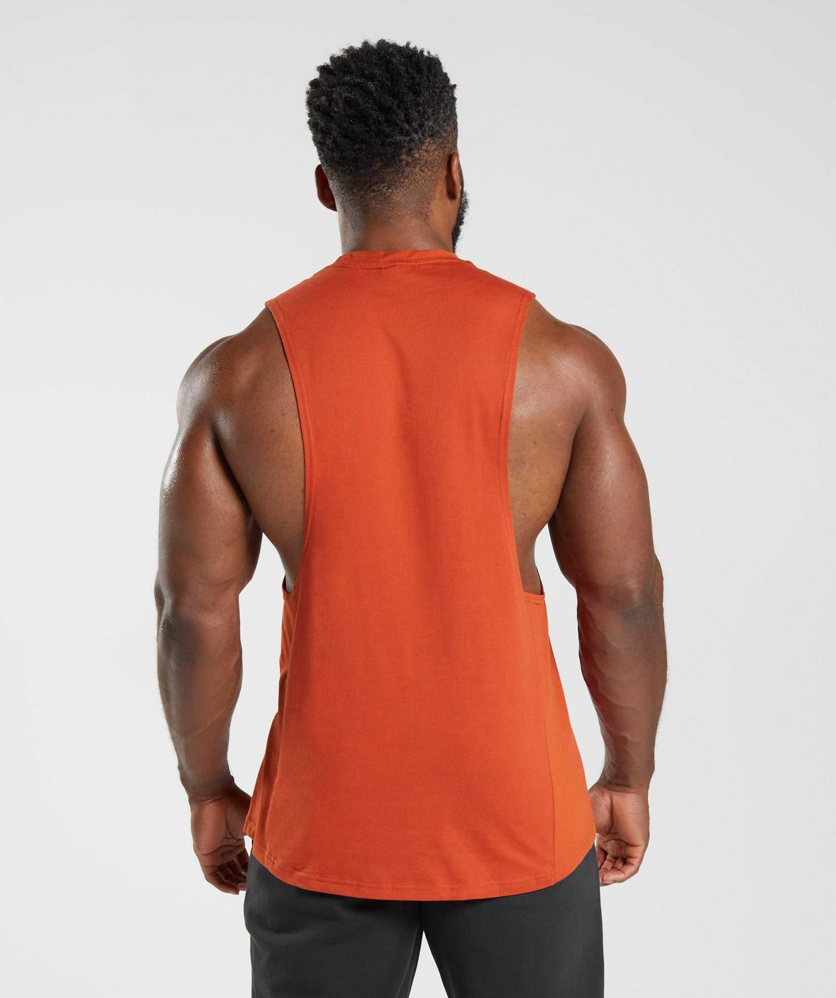 Gymshark React Drop Arm Tanktop Rood | IVUO61532