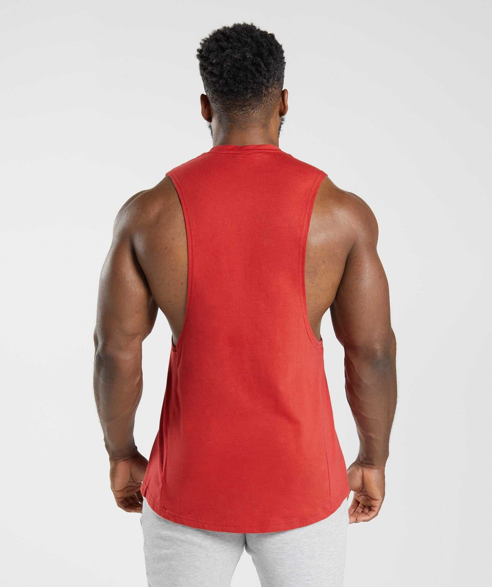 Gymshark React Drop Arm Tanktop Rood | WPEB65037