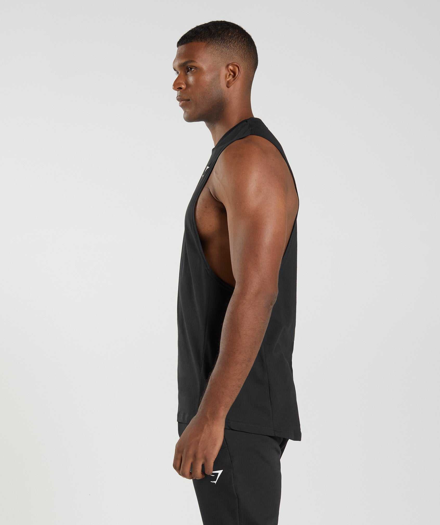 Gymshark React Drop Arm Tanktop Zwart | JKPU76345