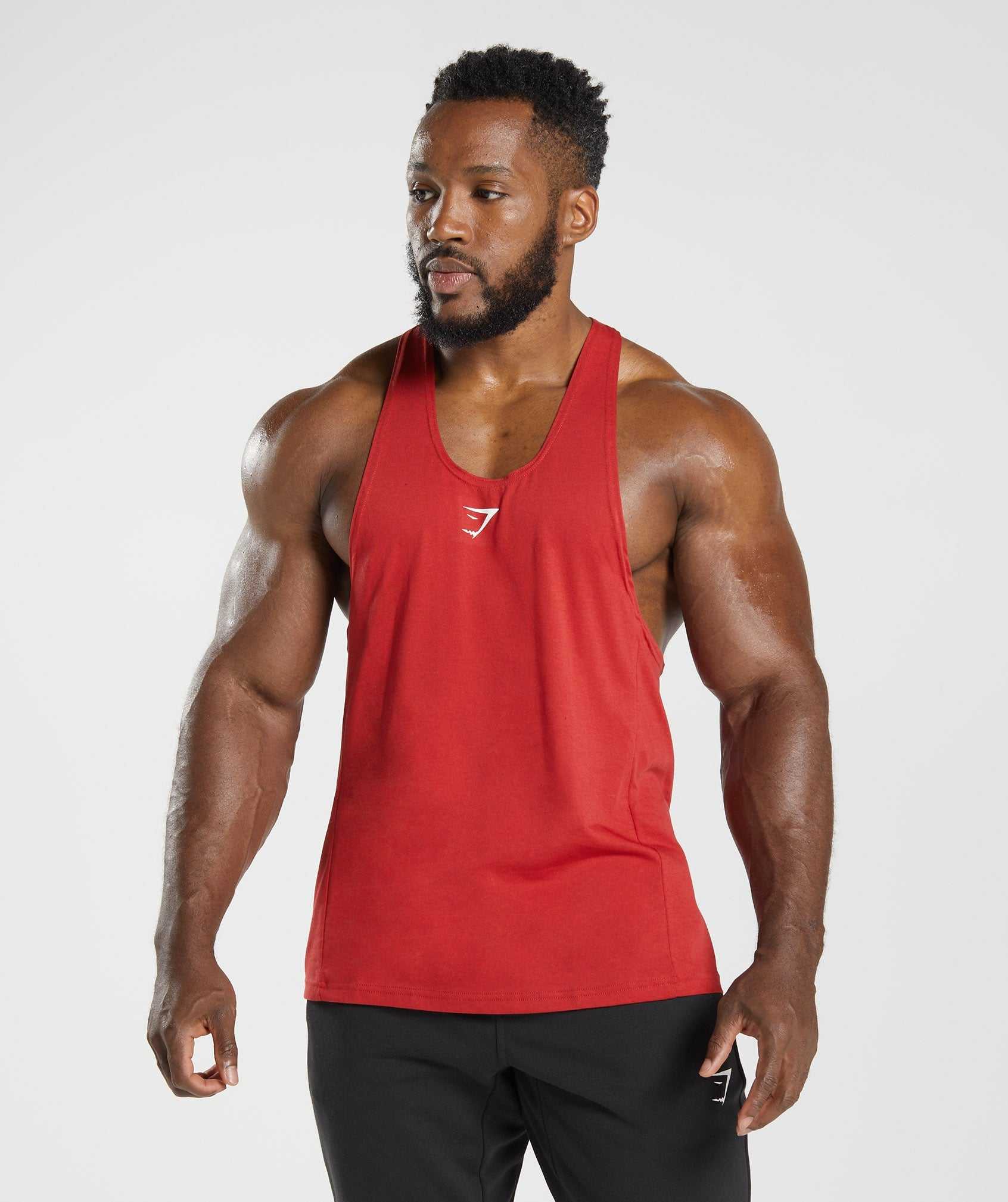 Gymshark React Gilet Rood | QRBG30724