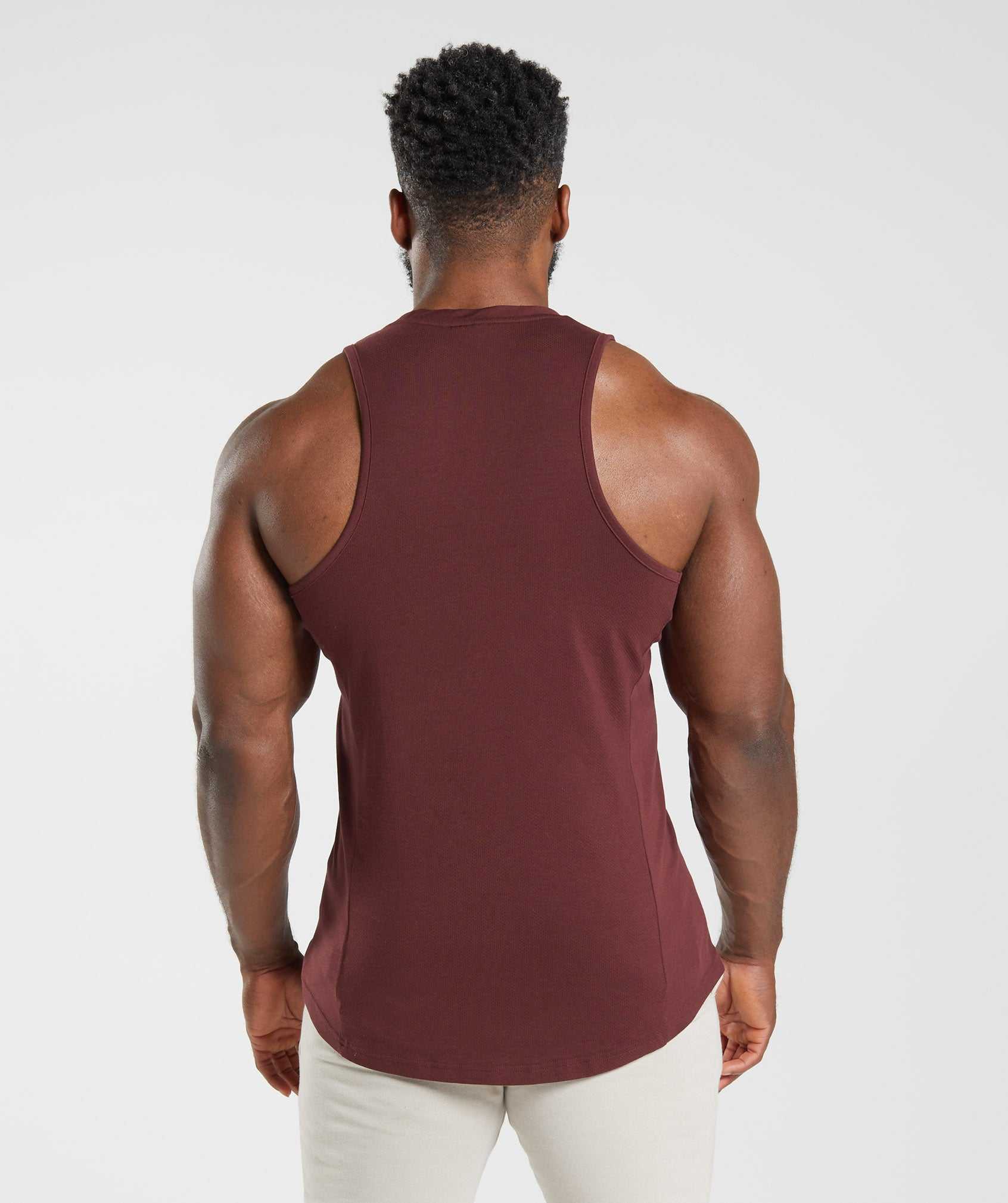 Gymshark React Tanktop Bordeaux | JHNB27503