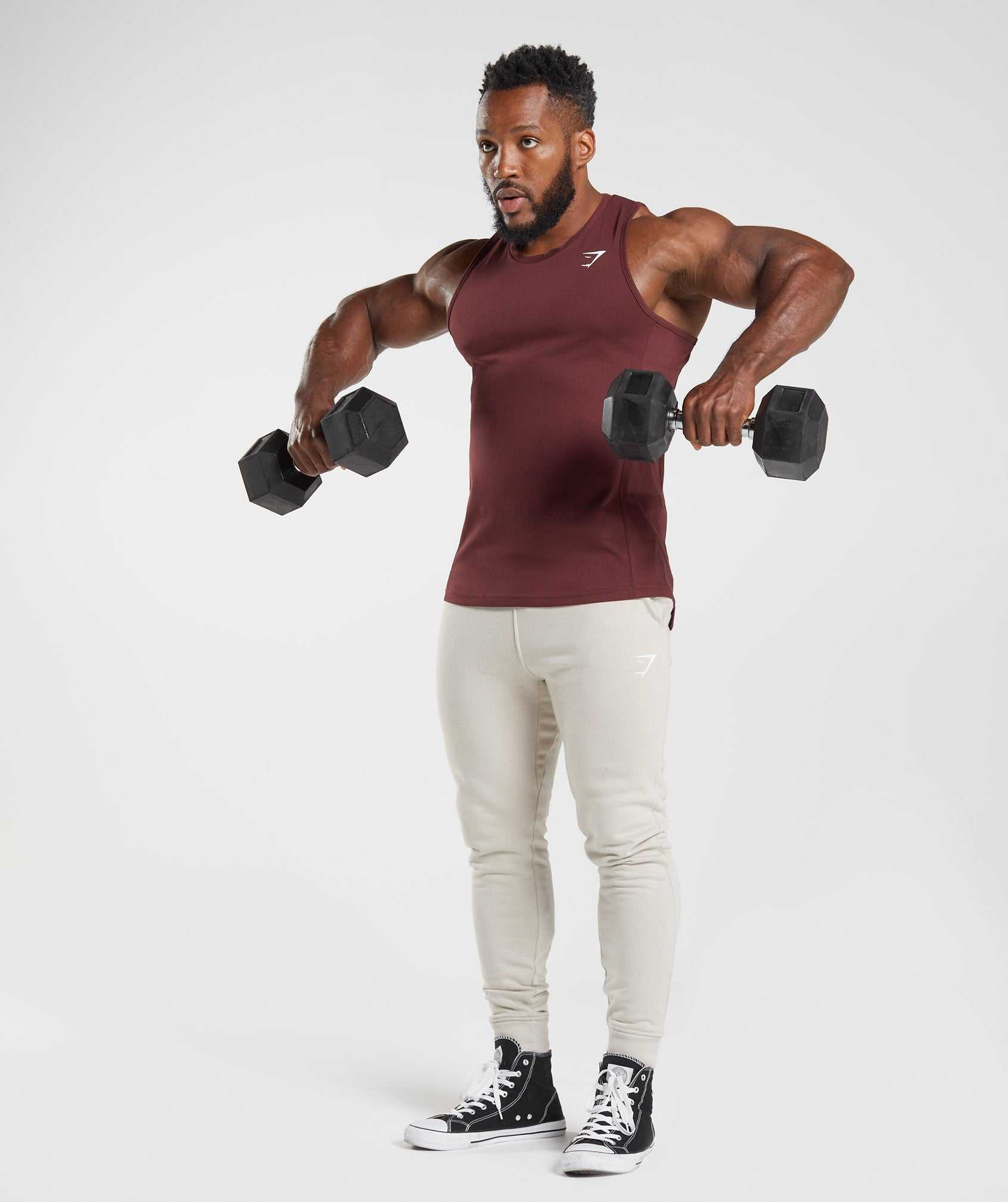 Gymshark React Tanktop Bordeaux | JHNB27503