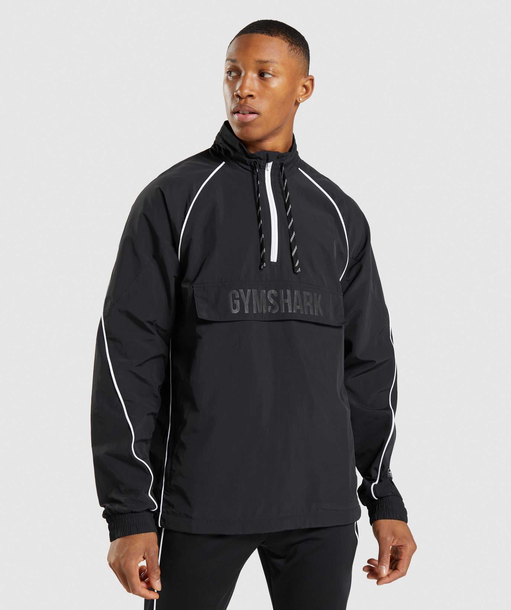 Gymshark Recess Lichtgewicht Jassen Zwart Wit | SQYI40329