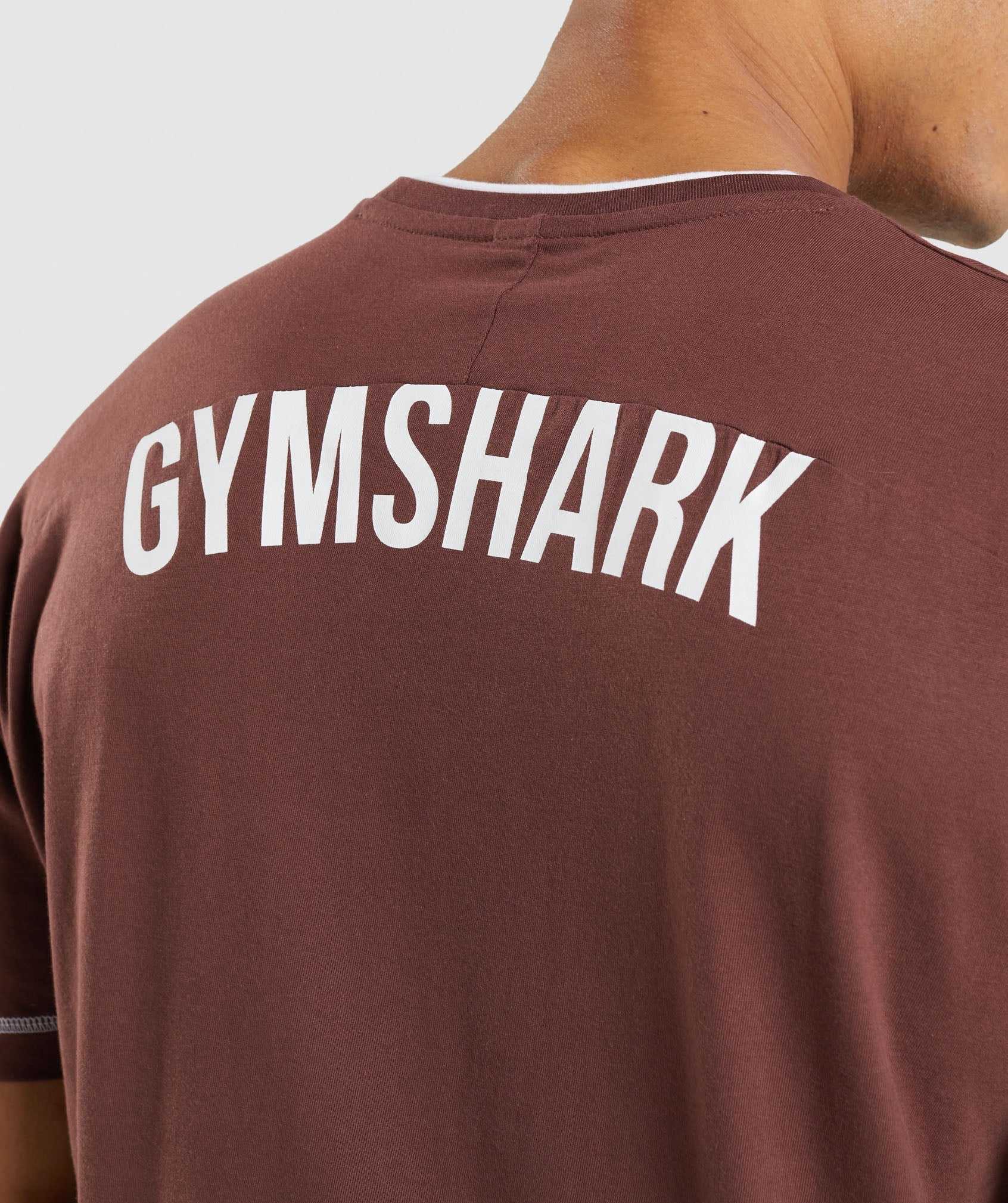 Gymshark Recess T-shirts Roze Bruin Wit | RYZD69837