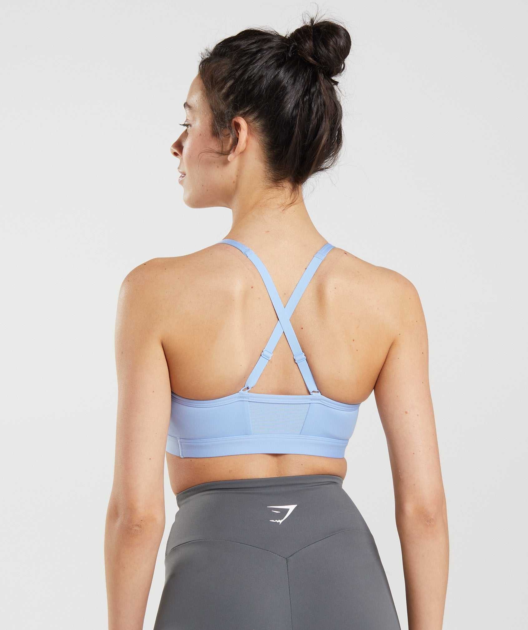 Gymshark Ruched Sport Bh Blauw | XOKY46281