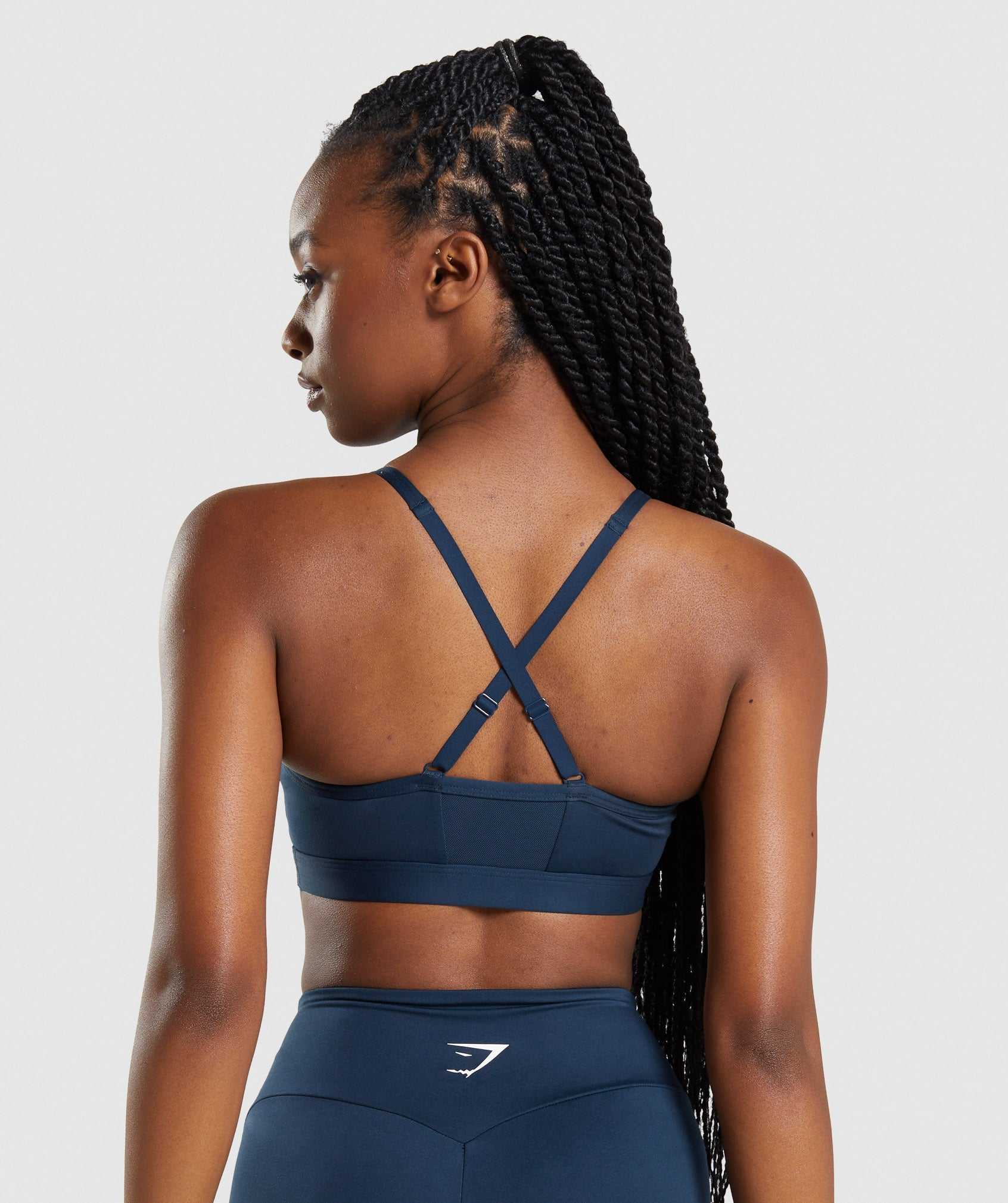 Gymshark Ruched Sport Bh Donkerblauw | JVCQ04182