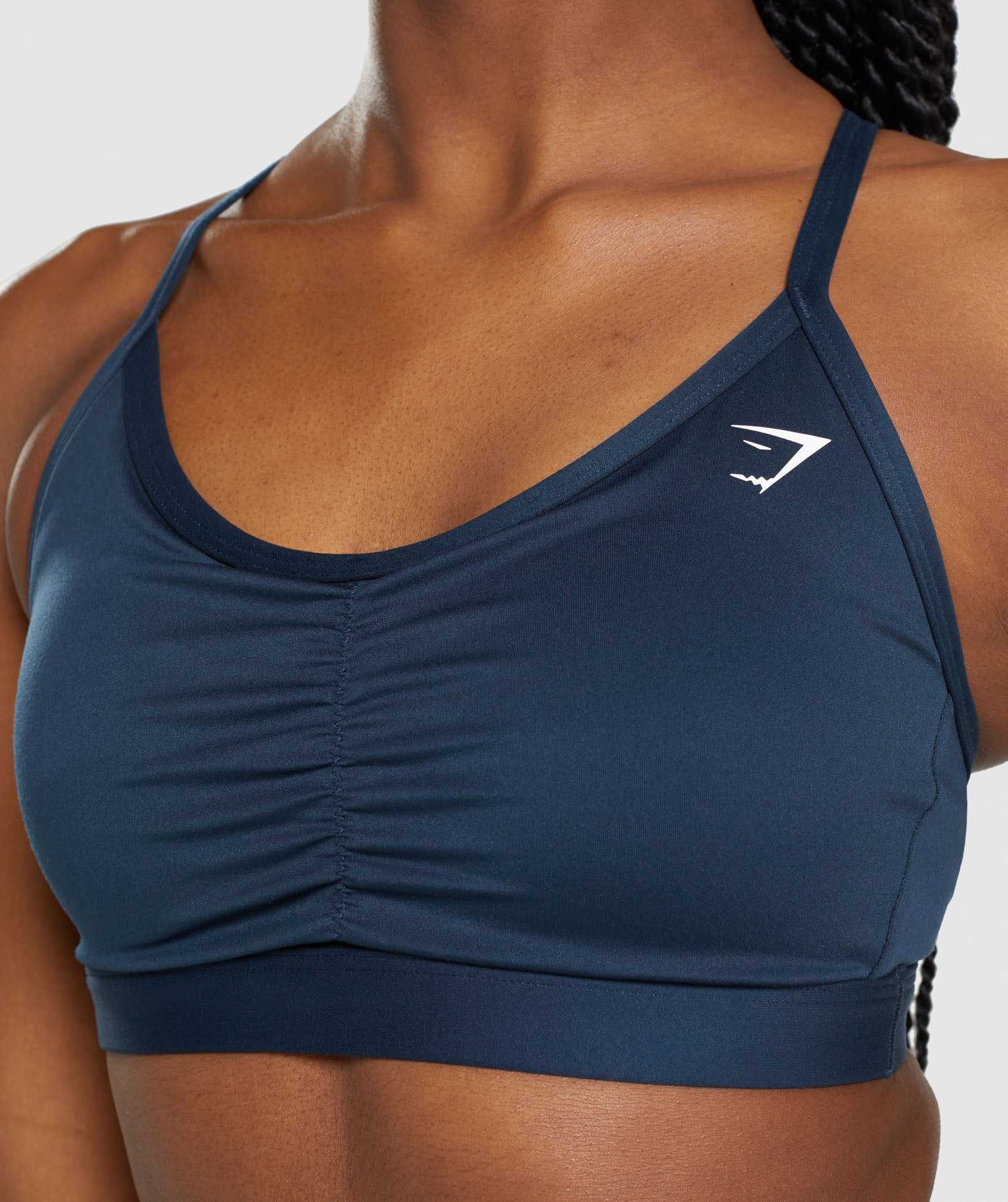 Gymshark Ruched Sport Bh Donkerblauw | JVCQ04182