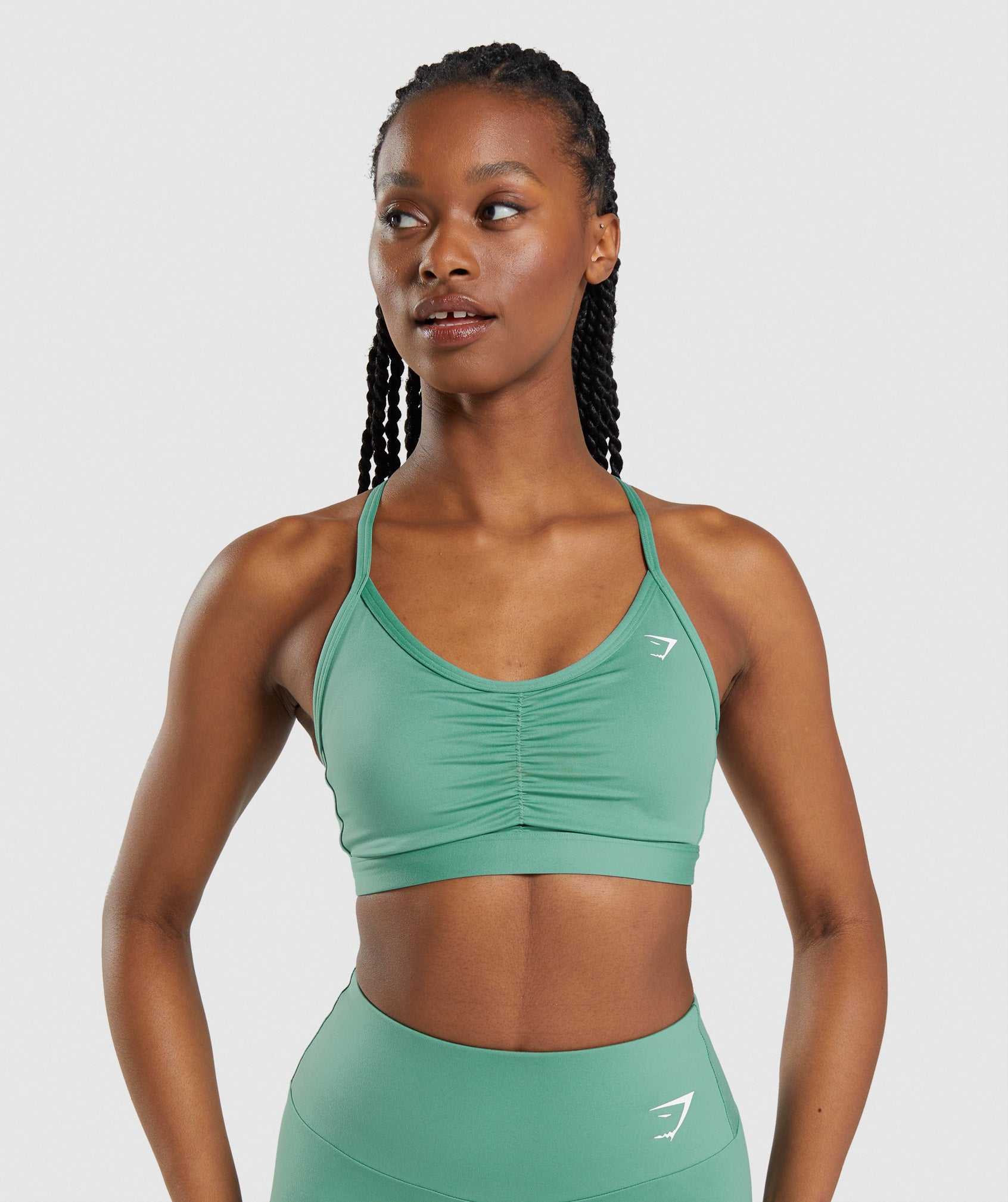 Gymshark Ruched Sport Bh Groen | FKXL91248