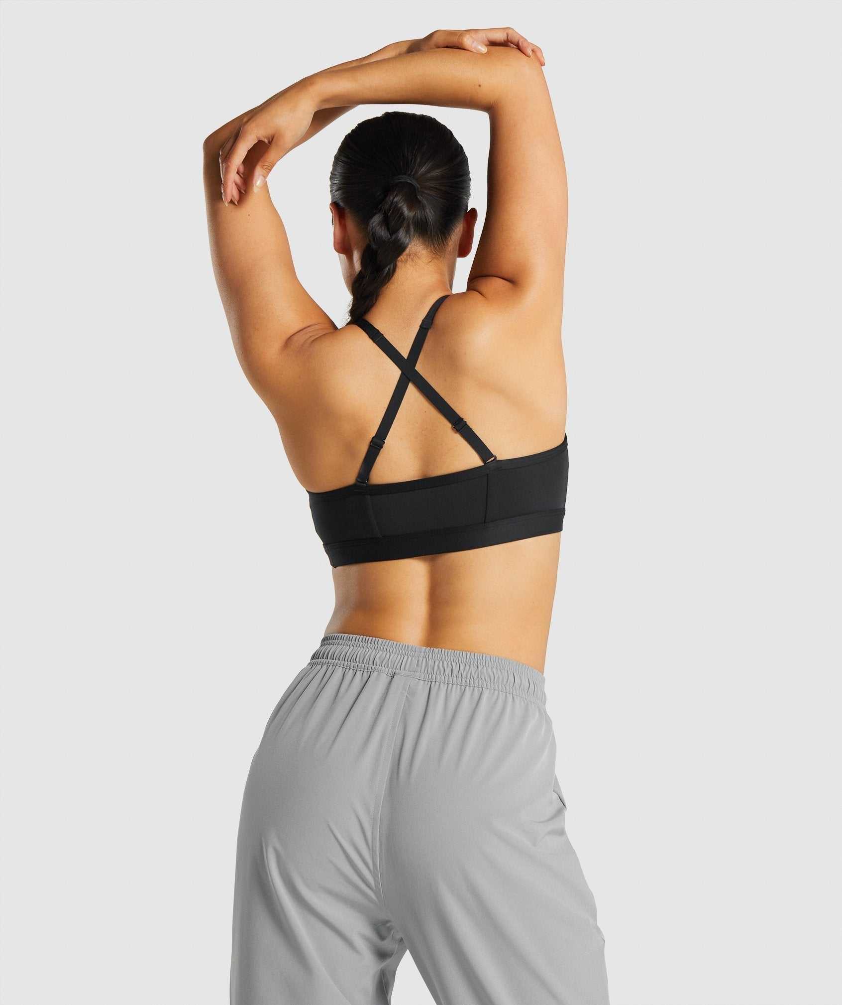 Gymshark Ruched Sport Bh Zwart | KEZM01326