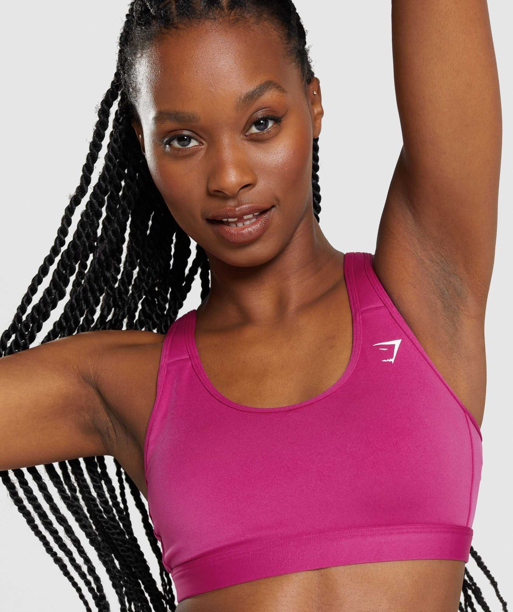 Gymshark Scoop Neck Sport Bh Roze | JHFP21046