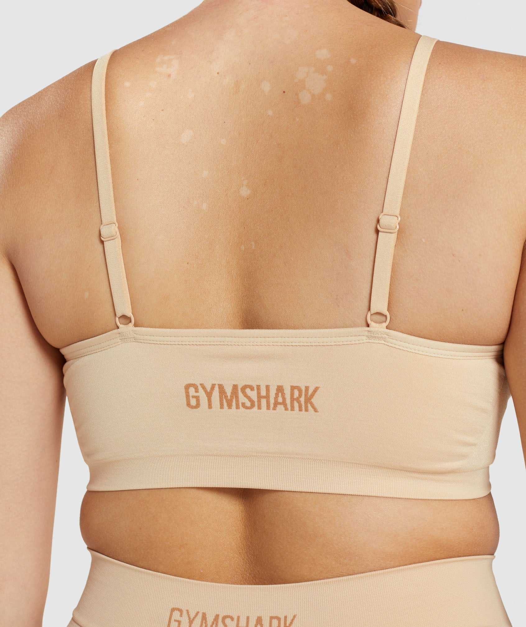 Gymshark Seamless Low Neck Bralette Ondergoed Lichtbruin | EYMV52748