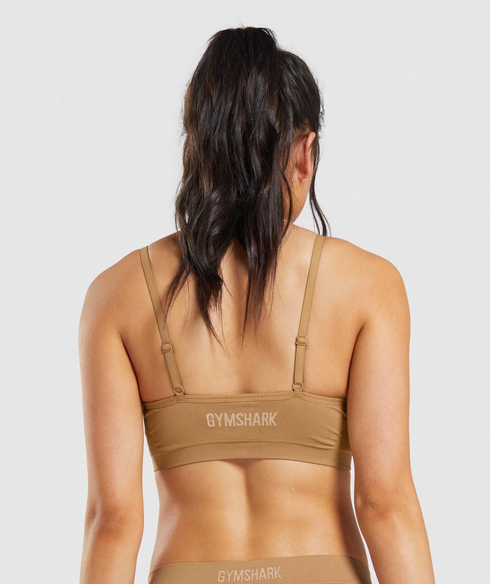 Gymshark Seamless Low Neck Bralette Ondergoed Lichtbruin | NZDJ20457