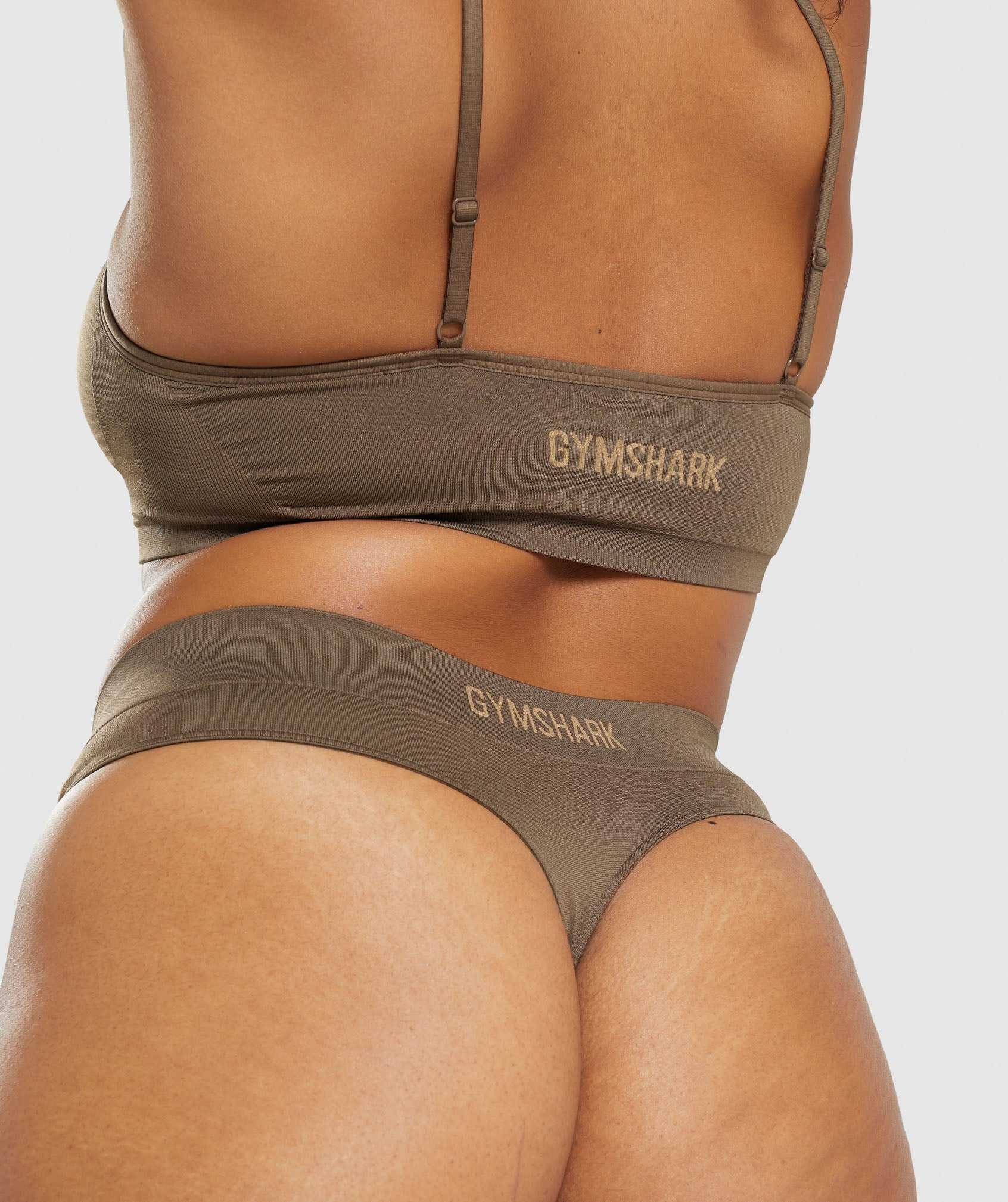 Gymshark Seamless String Ondergoed Bruin | NAFG16783