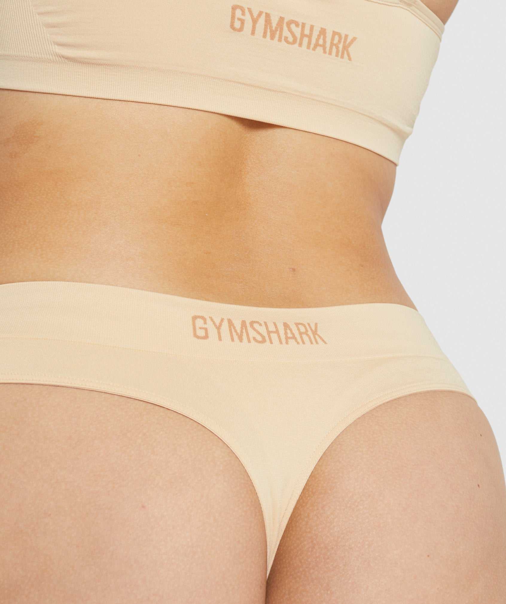 Gymshark Seamless String Ondergoed Lichtbruin | POIS73869