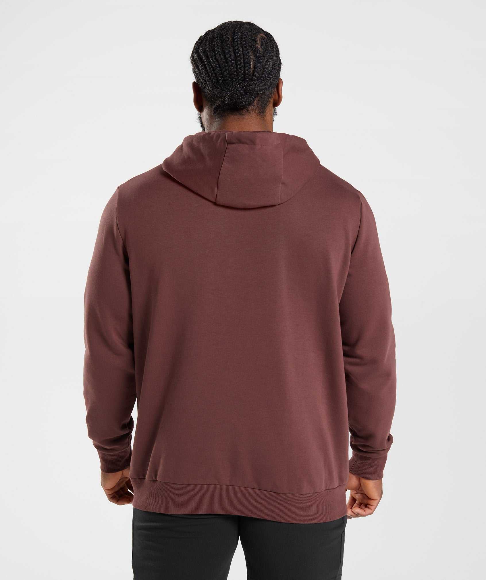 Gymshark Sharkhead Infill Hoodie Roze Bruin | DKMR83526