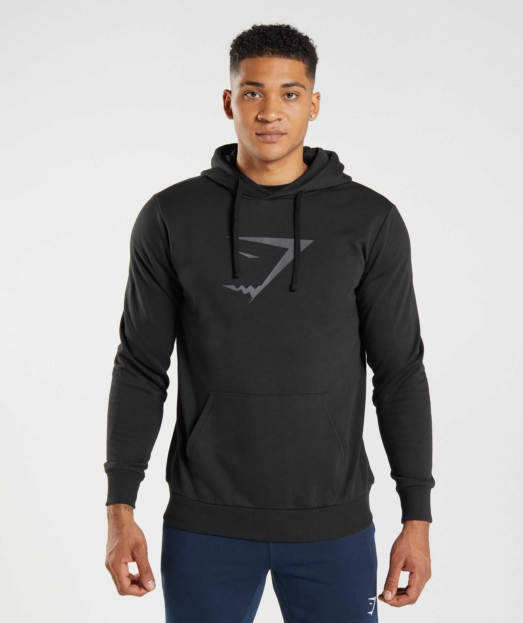 Gymshark Sharkhead Infill Hoodie Zwart | DTZW38527