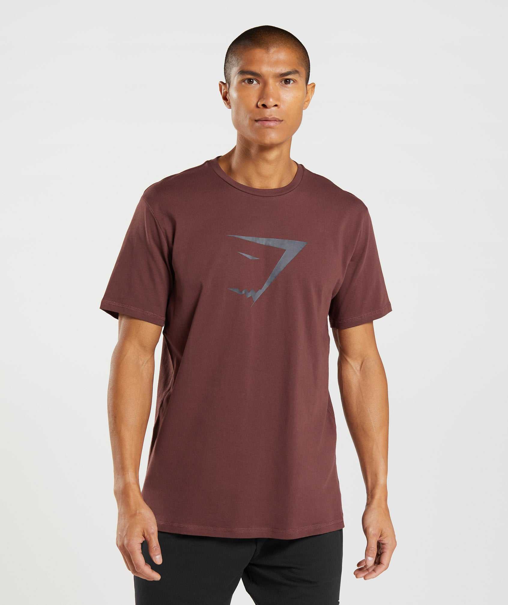 Gymshark Sharkhead Infill T-shirts Roze Bruin | QLUM09146