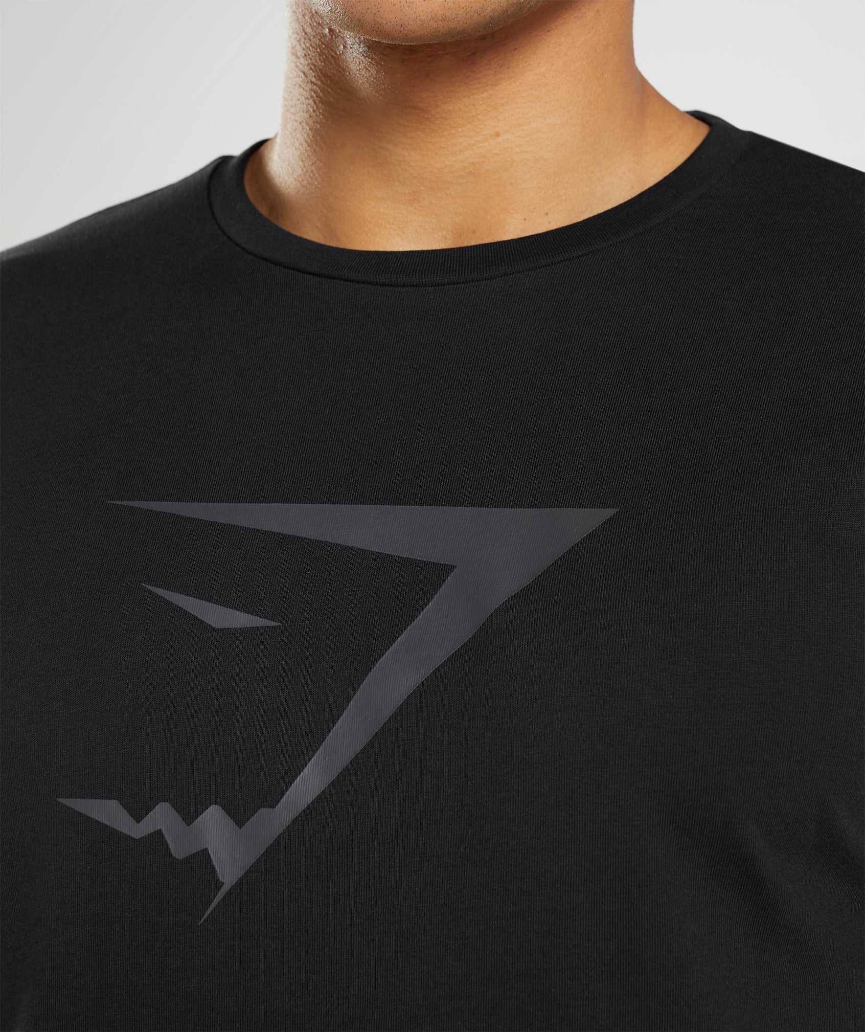 Gymshark Sharkhead Infill T-shirts Zwart | IHPX50794