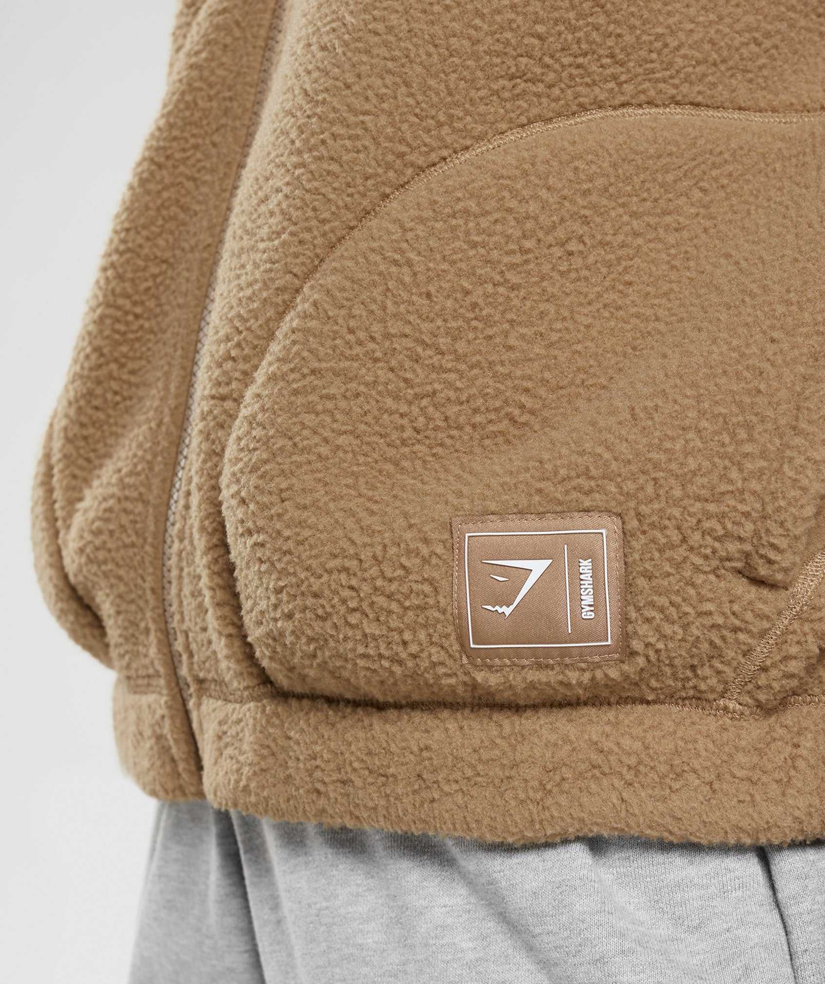 Gymshark Sherpa Jassen Lichtbruin | JITL97850